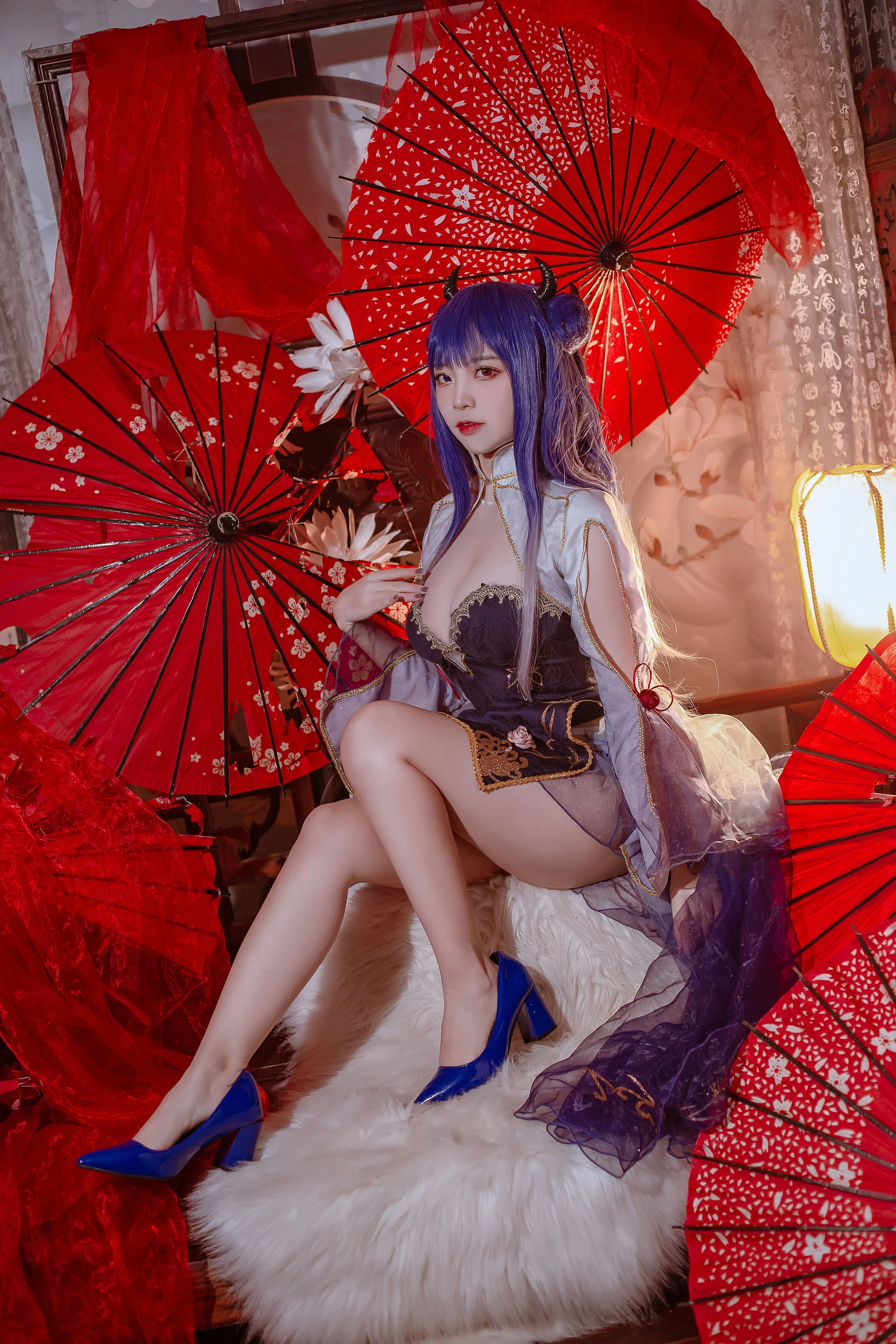 人气Coser二佐Nisa – 碧蓝 伊吹旗袍插图1
