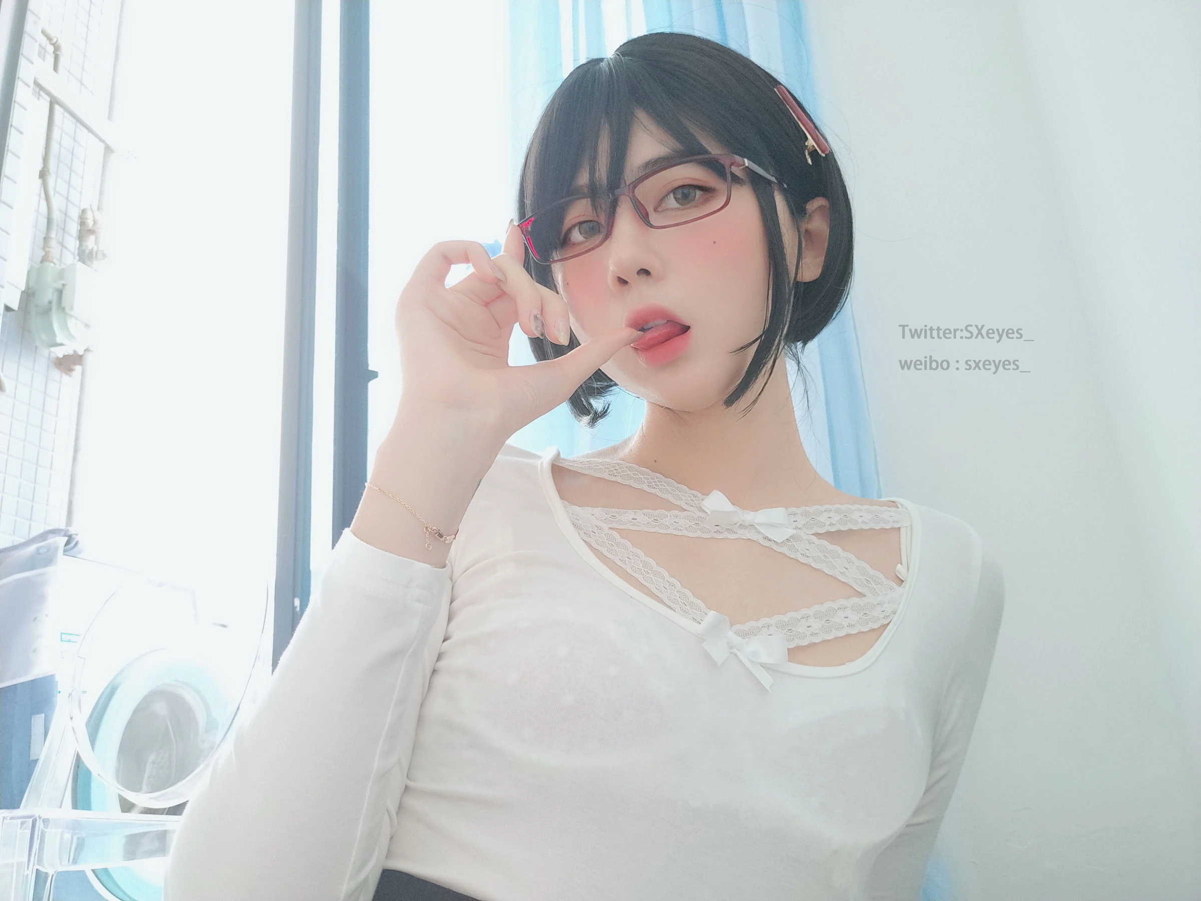 萌妹子眼酱大魔王w 白蕾丝姐姐 [27P]插图5