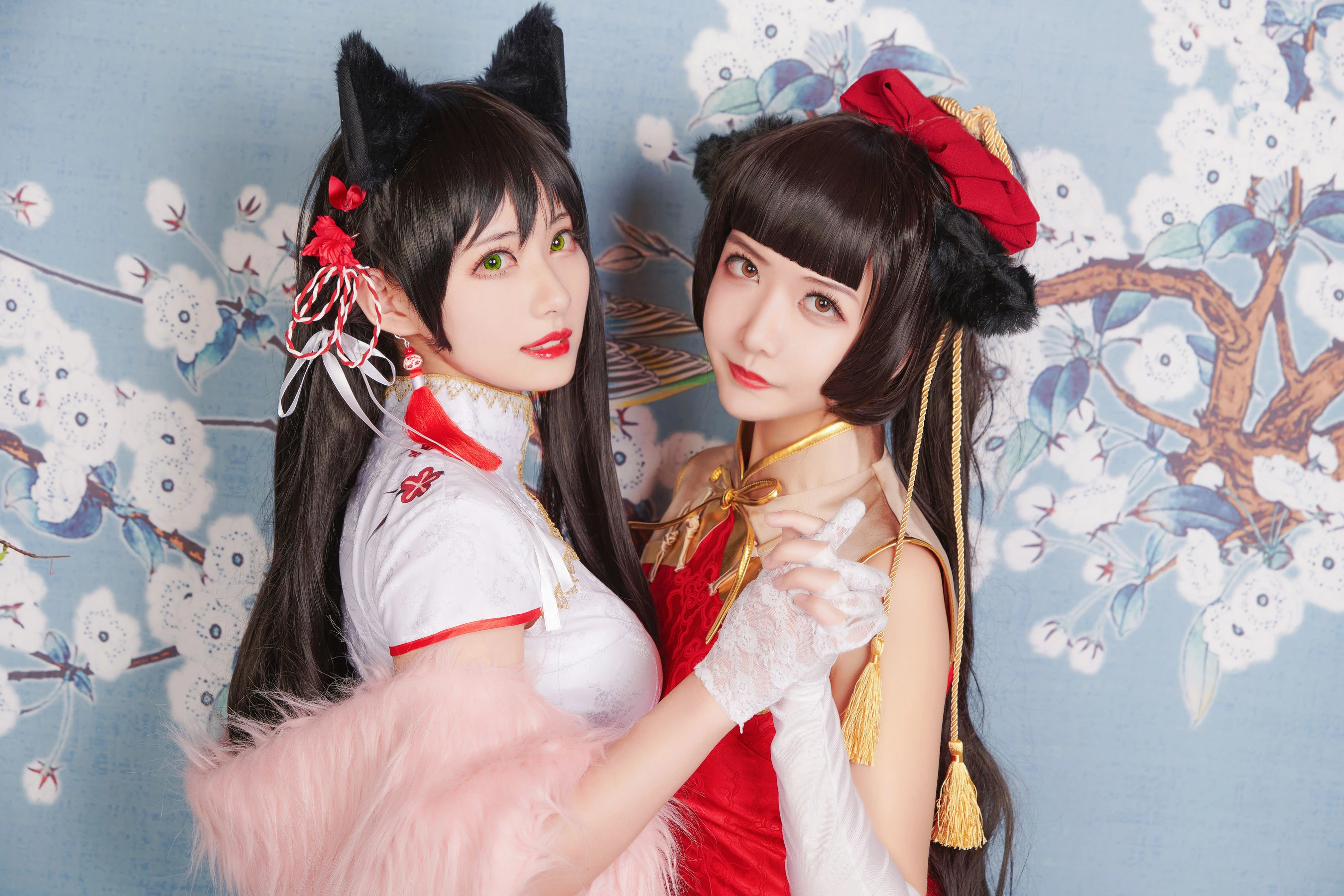源纱希喵喵喵&Meiyi_烛墨 犬獒旗袍插图3
