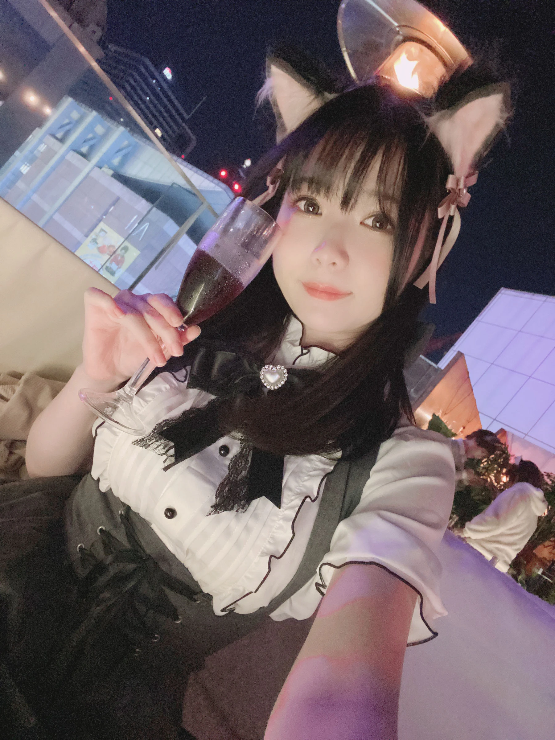 微博妹纸霜月shimo – 一緒に飲みますか？插图1