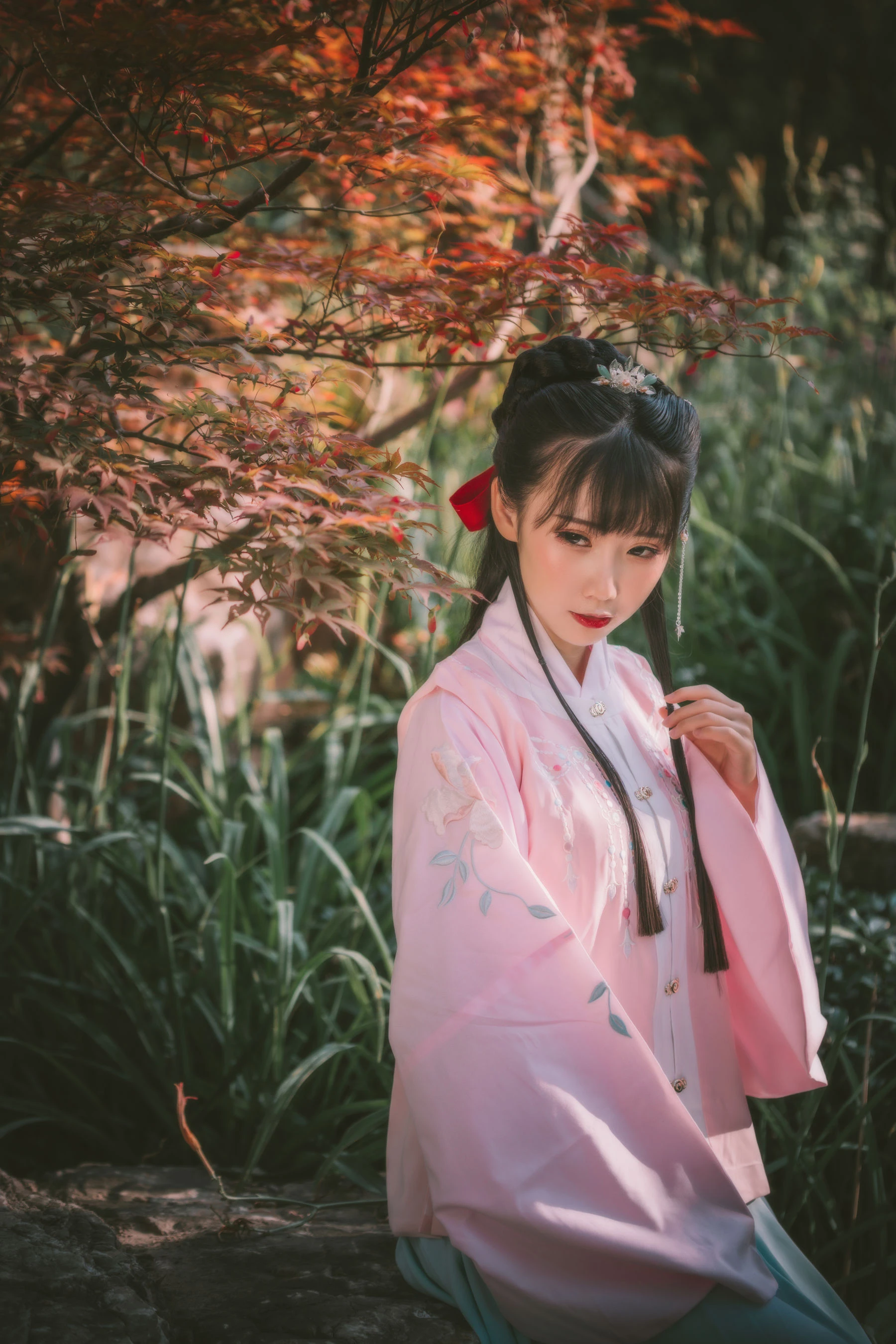可爱人气Coser面饼仙儿 – 明治汉服 [22P]插图1