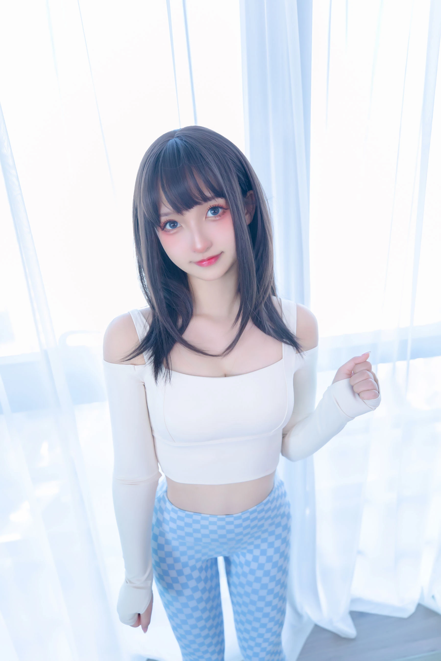 萝莉神楽板真冬 – 蓝白格 [75P]高清在线免费欣赏–微密图社-微密图社