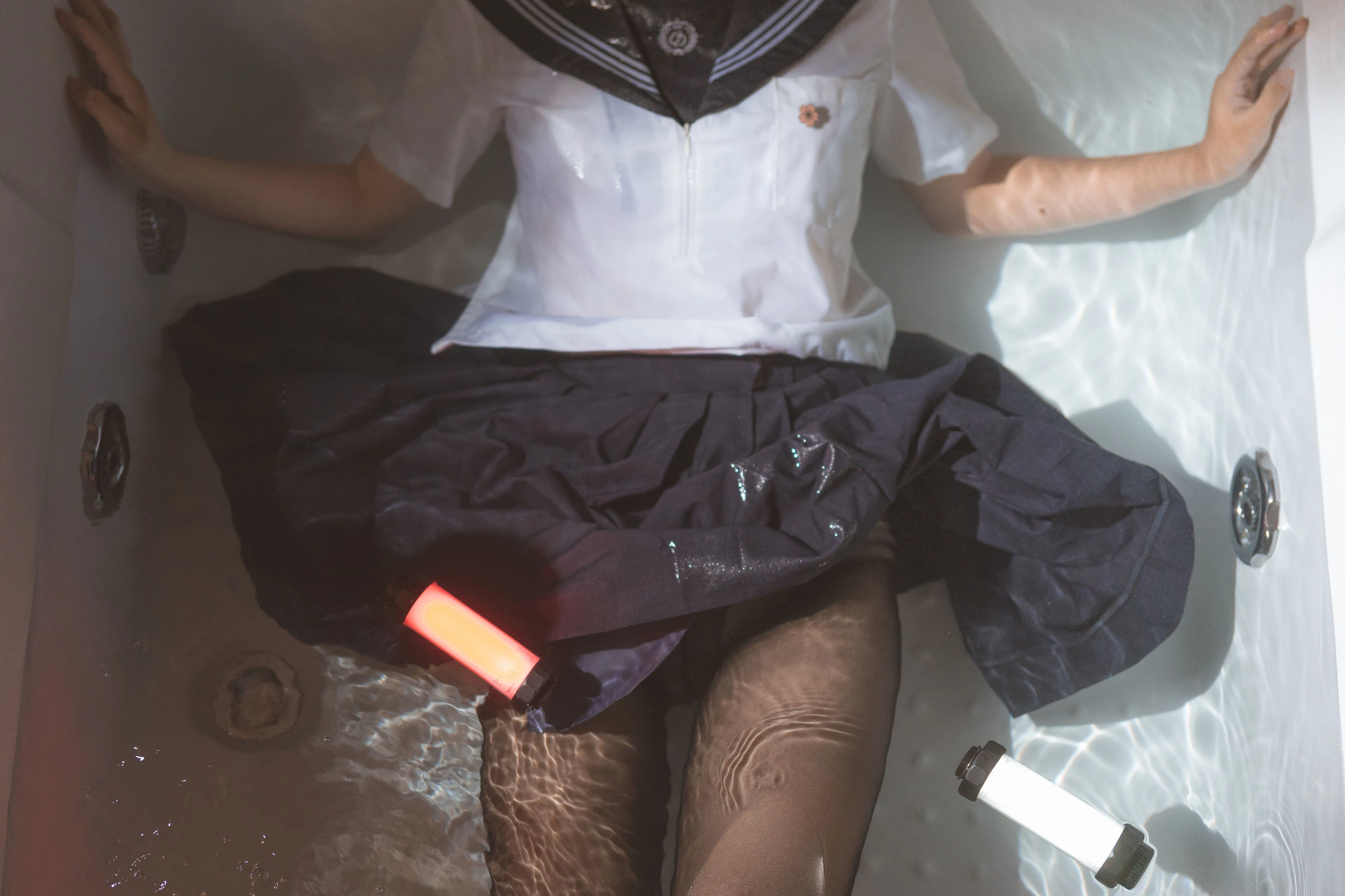 面饼仙儿 – 脑内少女 浴缸黑丝插图3