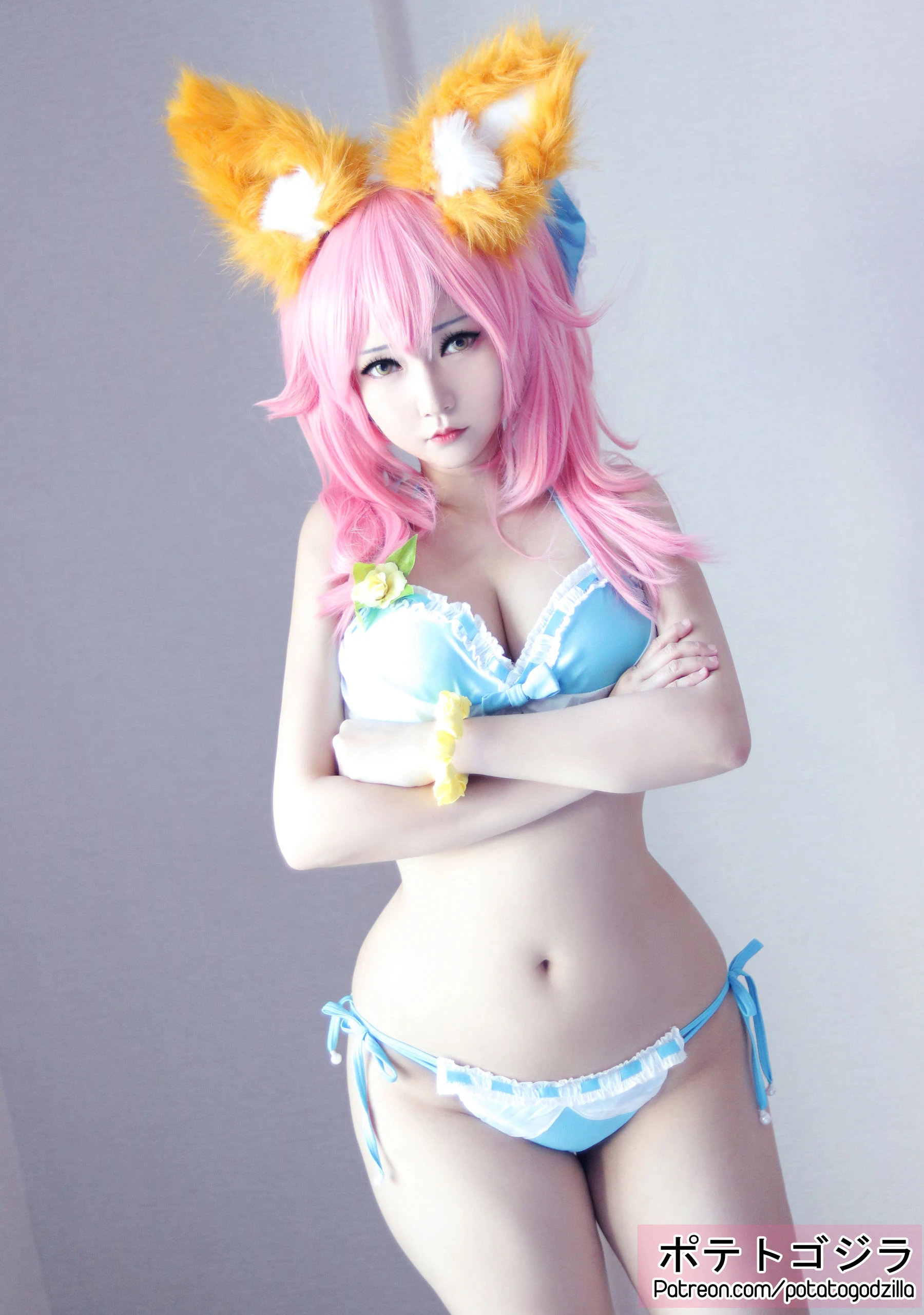 Coser小姐姐Potato Godzilla – Tamamo Bikini插图1