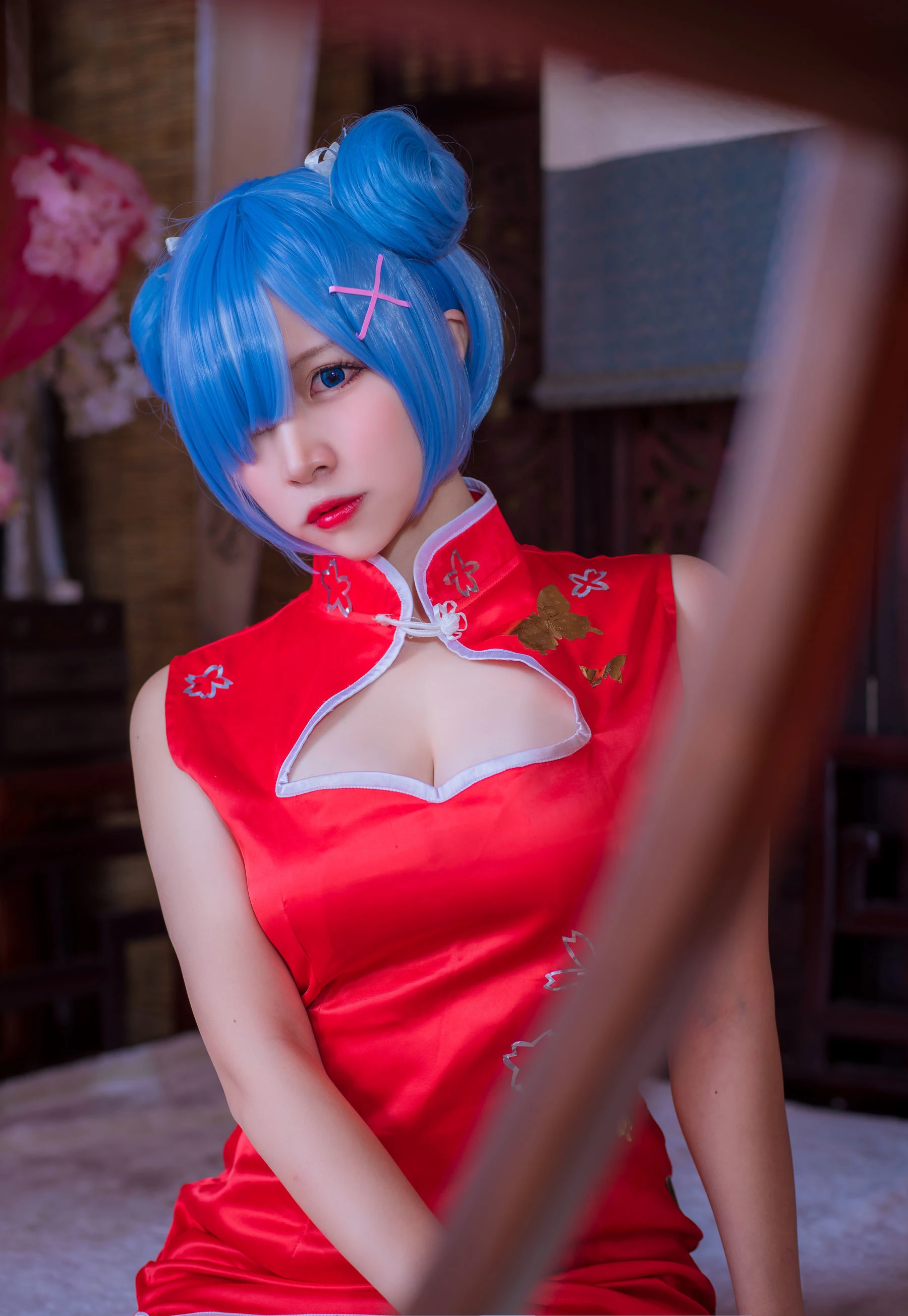 人气Coser二佐Nisa 蕾姆旗袍插图5