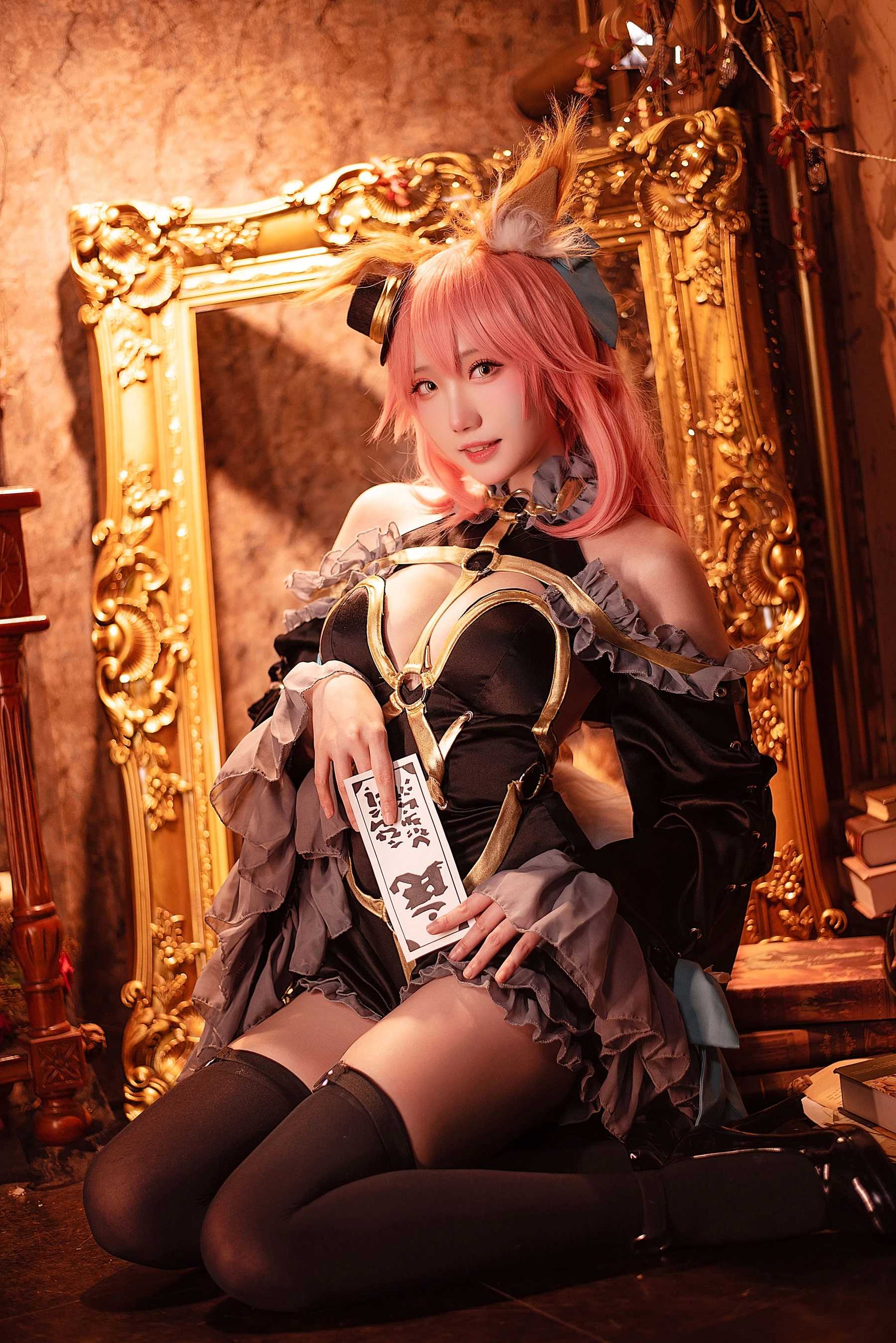Coser瓜希酱福利 – 玉藻前 漆黑魔术服 [20P]插图6