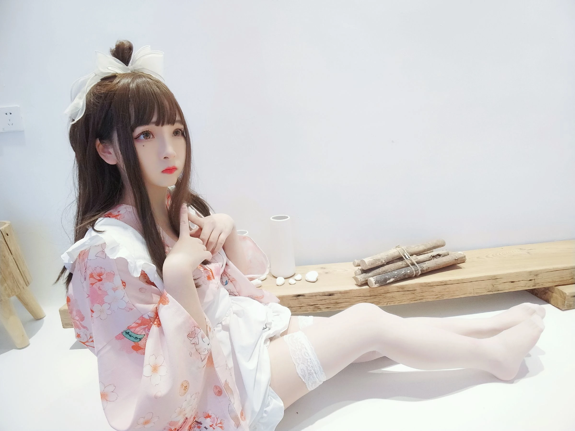 二次元美女古川kagura 浴衣女仆插图8