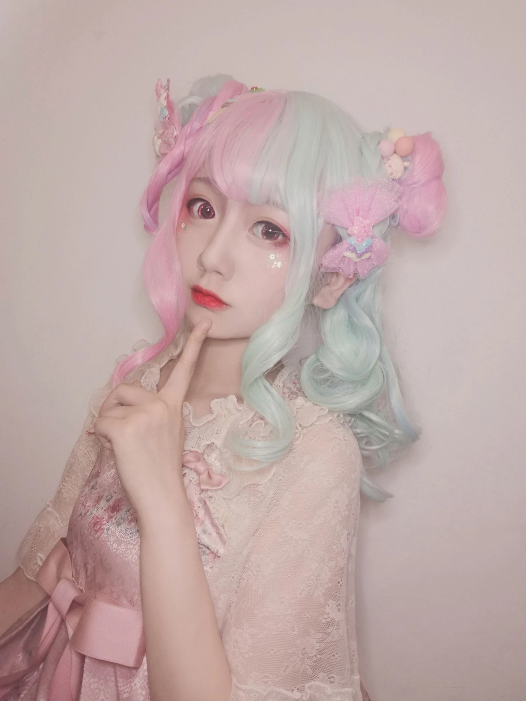 动漫博主弦音sic – lolita草莓薄荷冰淇淋插图2