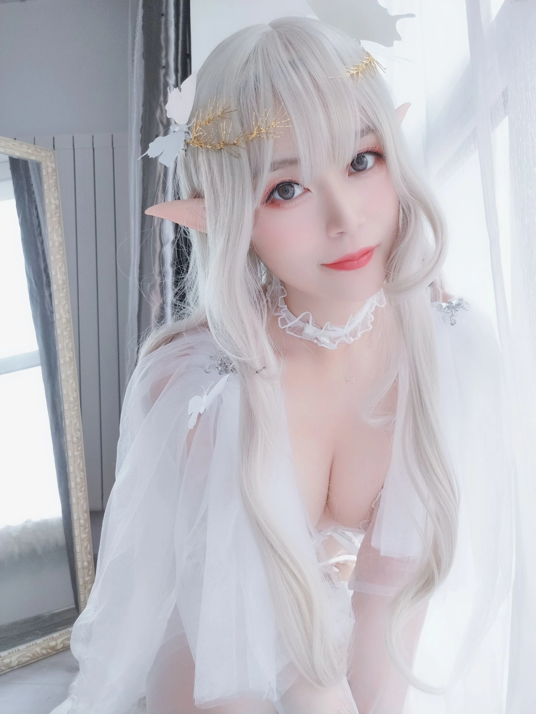 Coser小姐姐白银 纯白精灵插图2