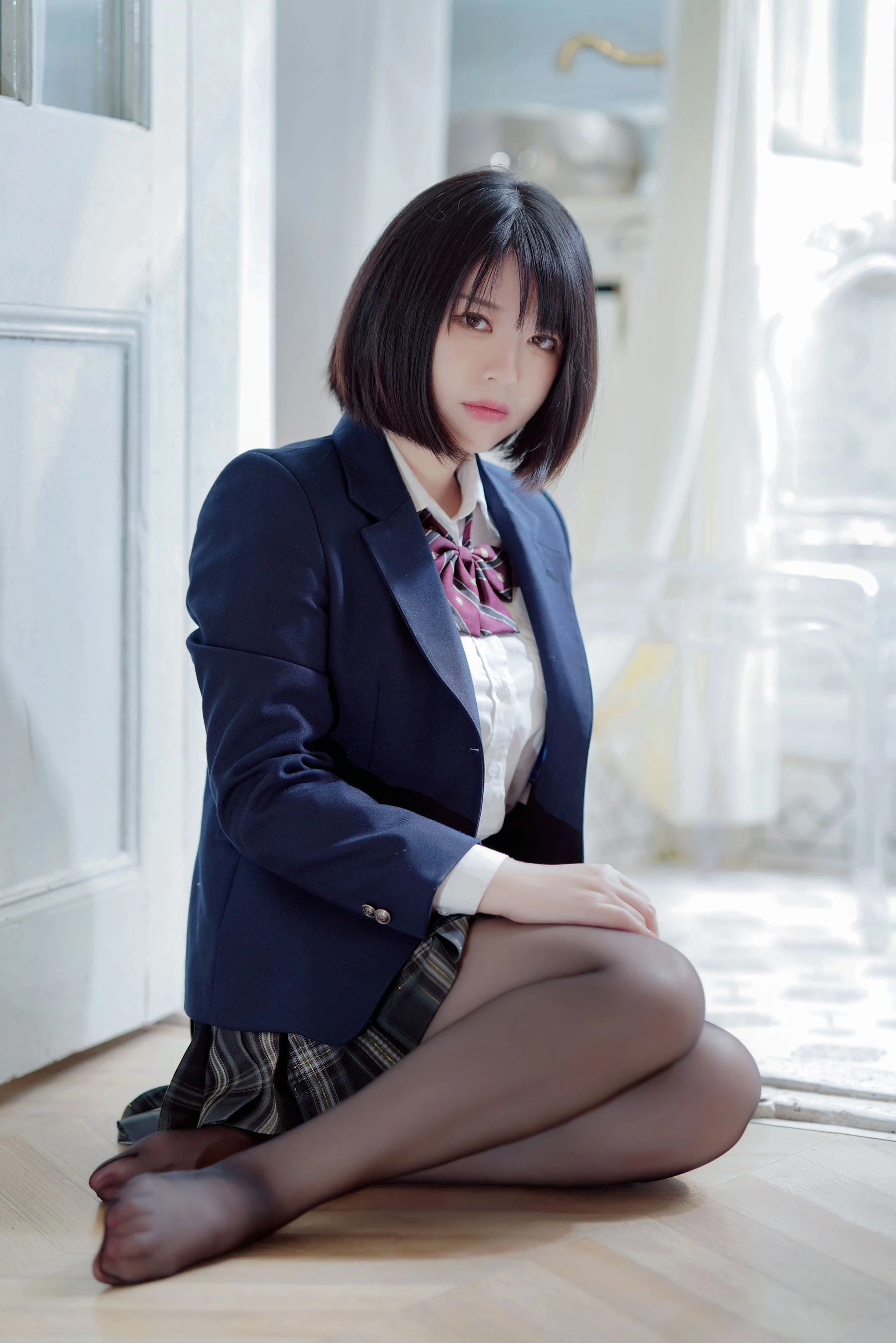 半半子 – 彼女の制服姿が好き插图8
