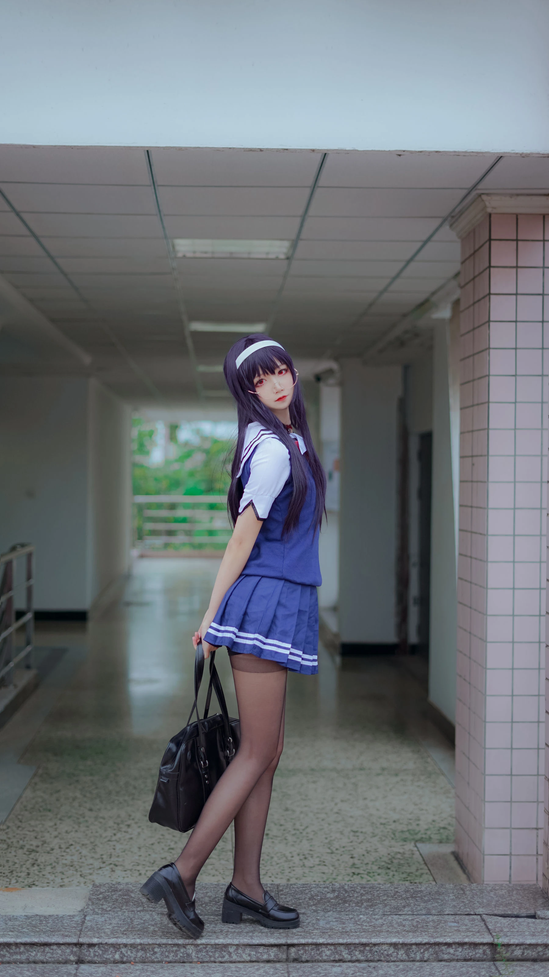 清纯少女五更百鬼 – 学姐校服插图6
