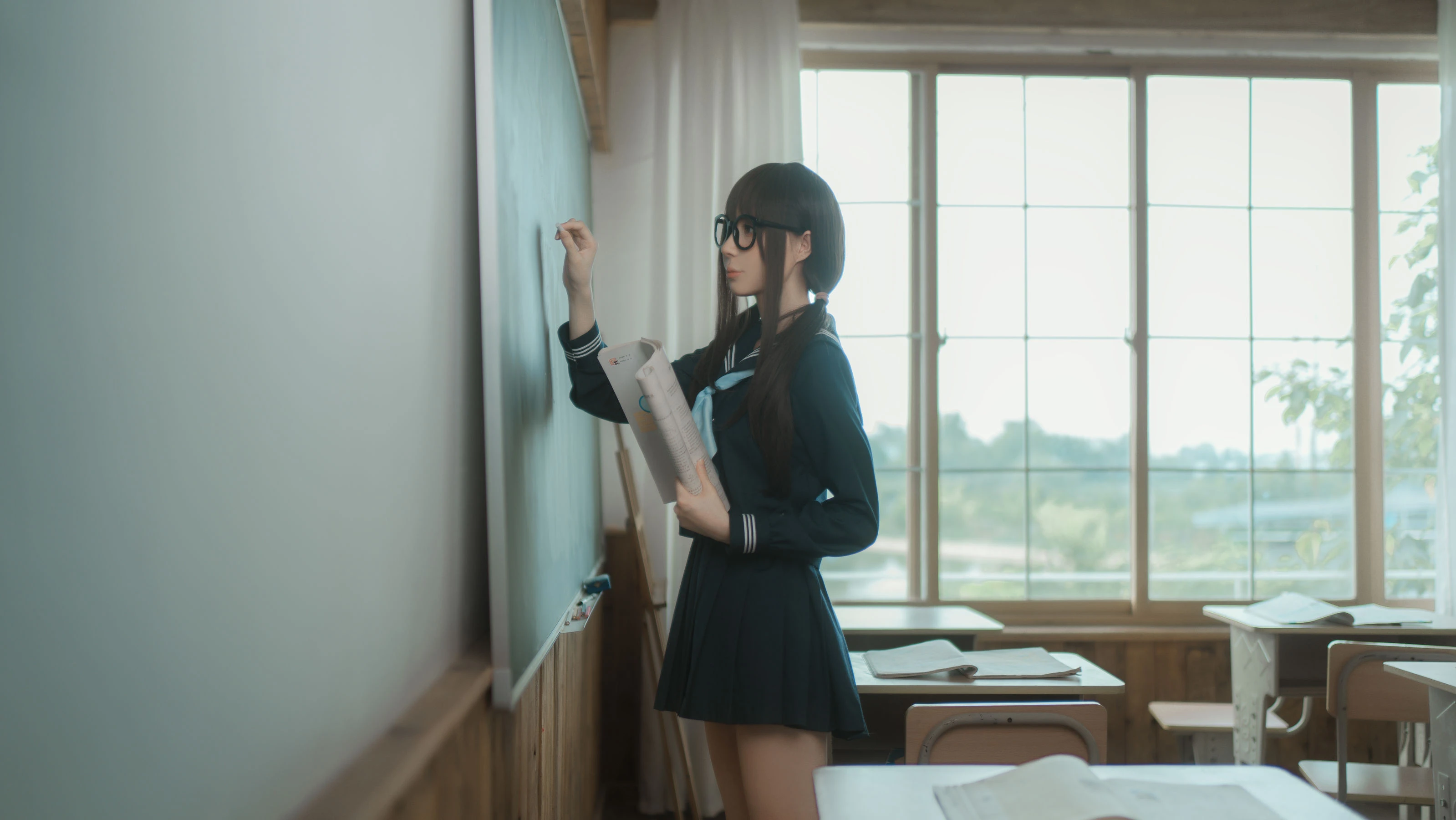 西园寺南歌 – 与班长的游戏高清在线免费欣赏–微密图社-微密图社