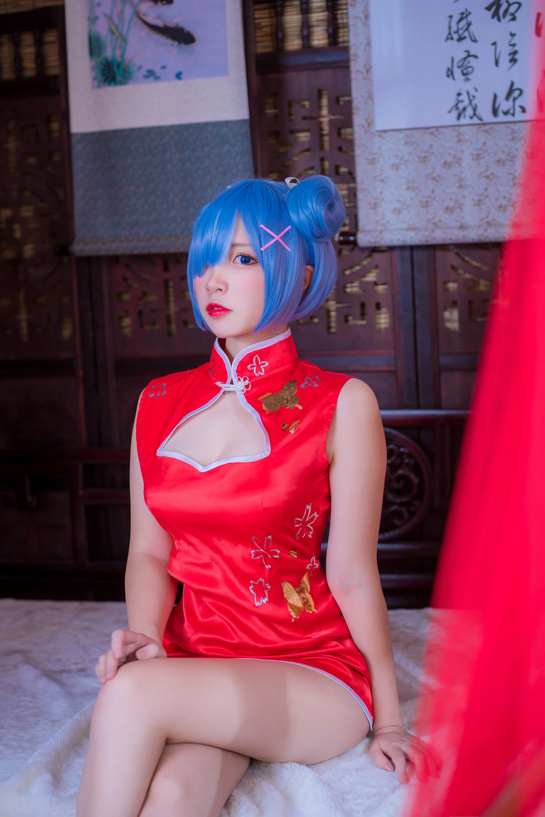 人气Coser二佐Nisa 蕾姆旗袍插图7