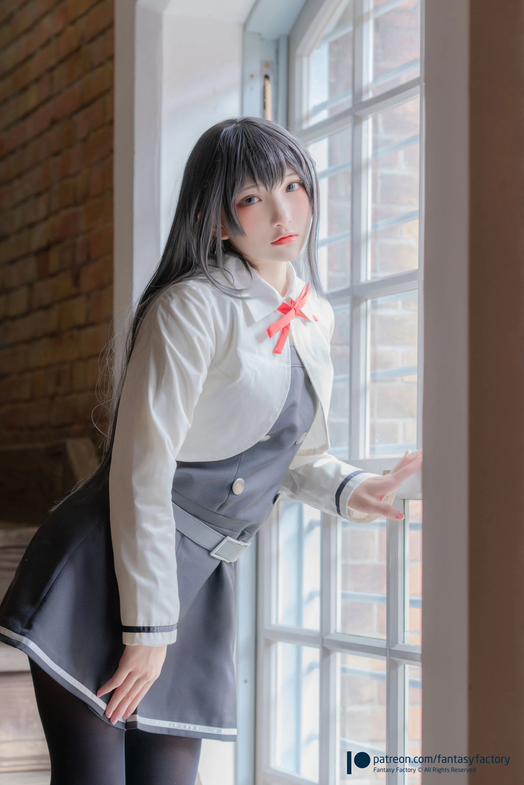 小丁Cosplay 2020.01 [Fantasy Factory] 黑丝 和服 JK插图7