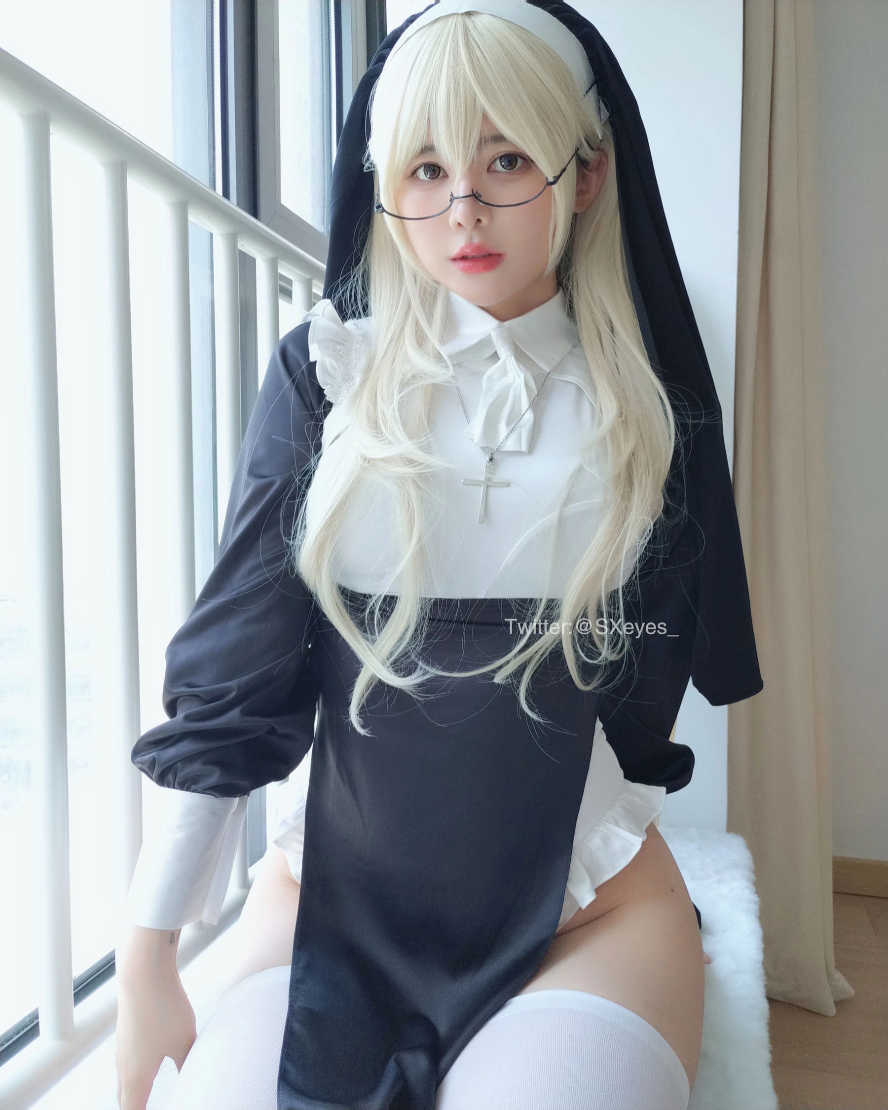 萌妹子眼酱大魔王w – 修女插图6