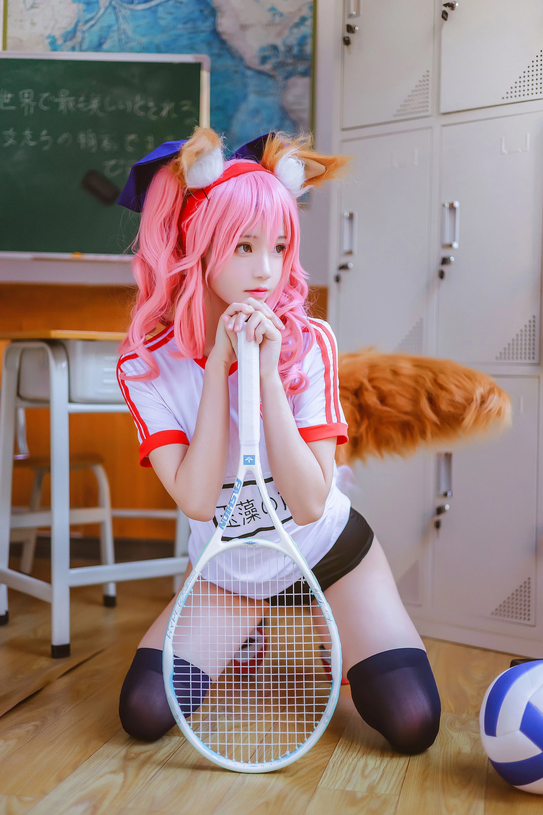 桜桃喵 – 玉藻前体操服插图4