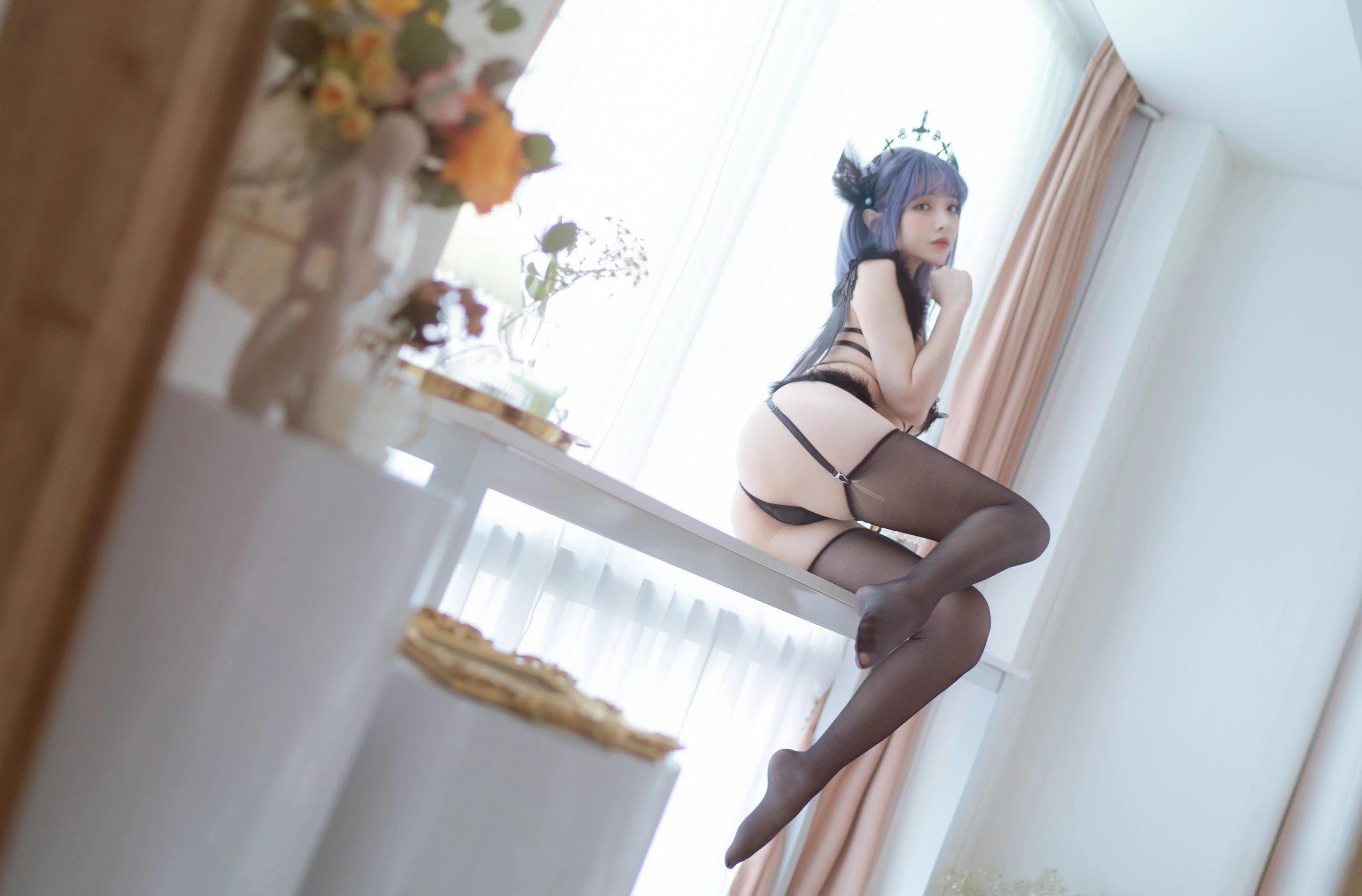 动漫博主雯妹 – 黑色天使插图2