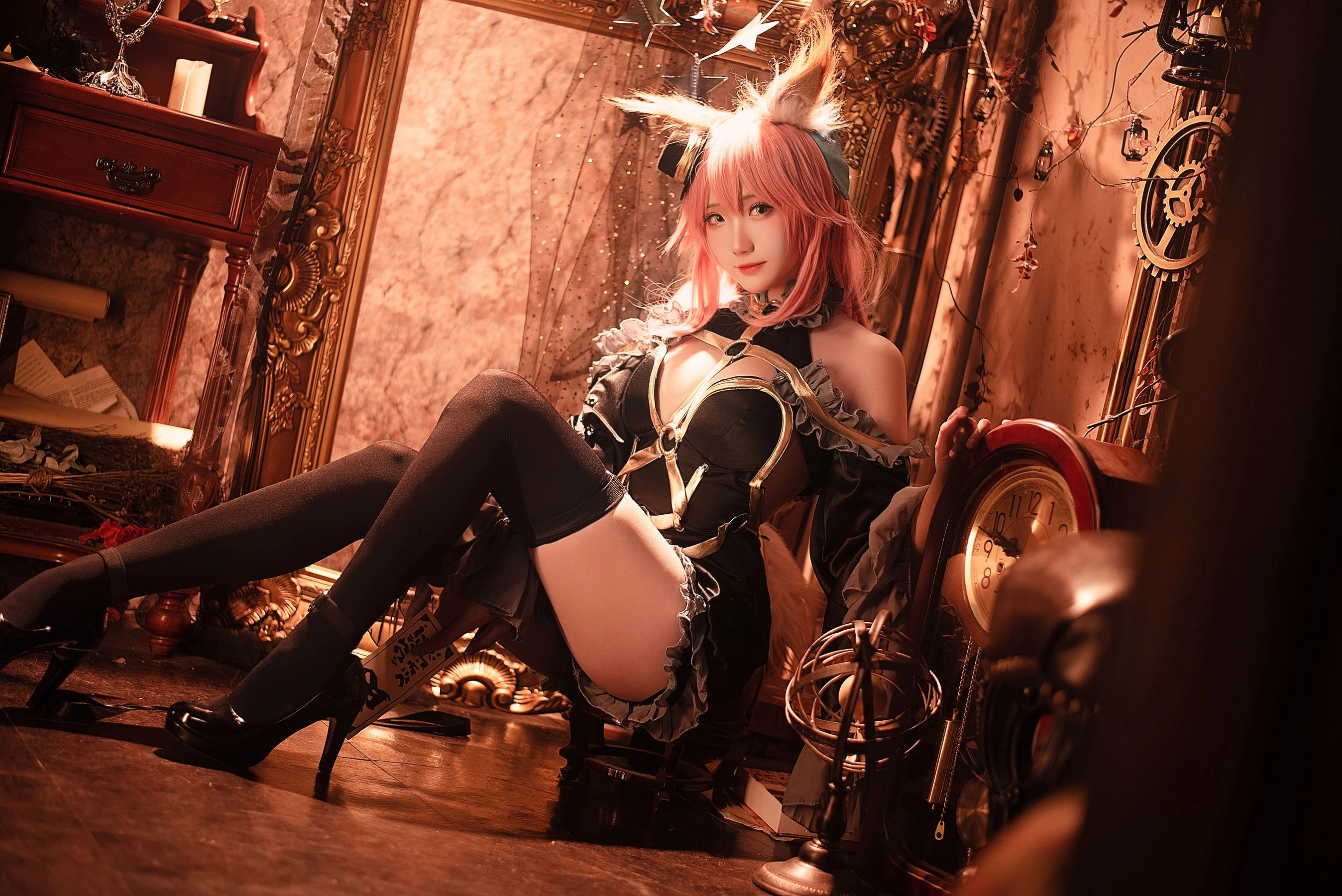 Coser瓜希酱福利 – 玉藻前 漆黑魔术服 [20P]插图5