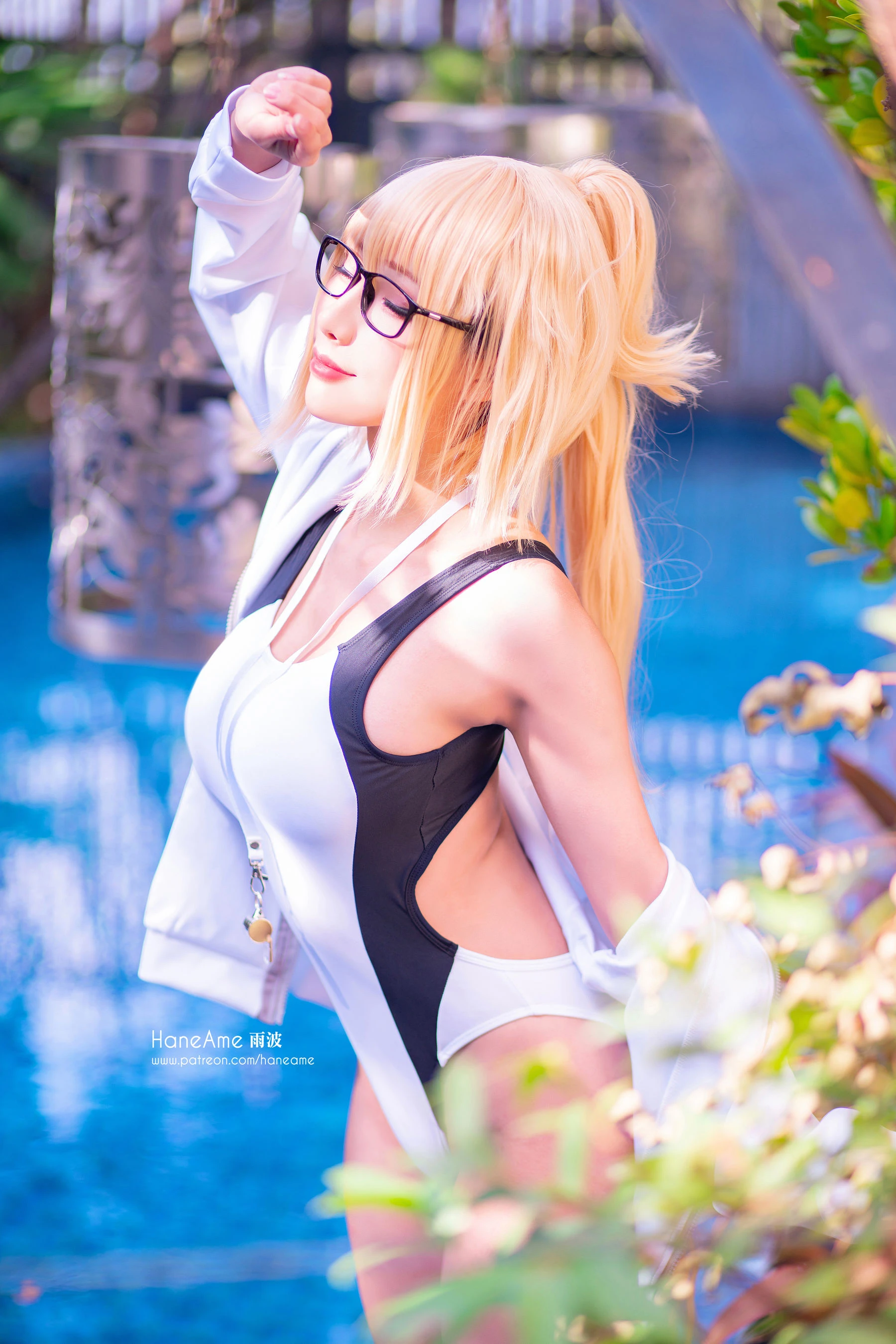 Hane Ame 雨波 – 白贞泳装 [9P]插图5