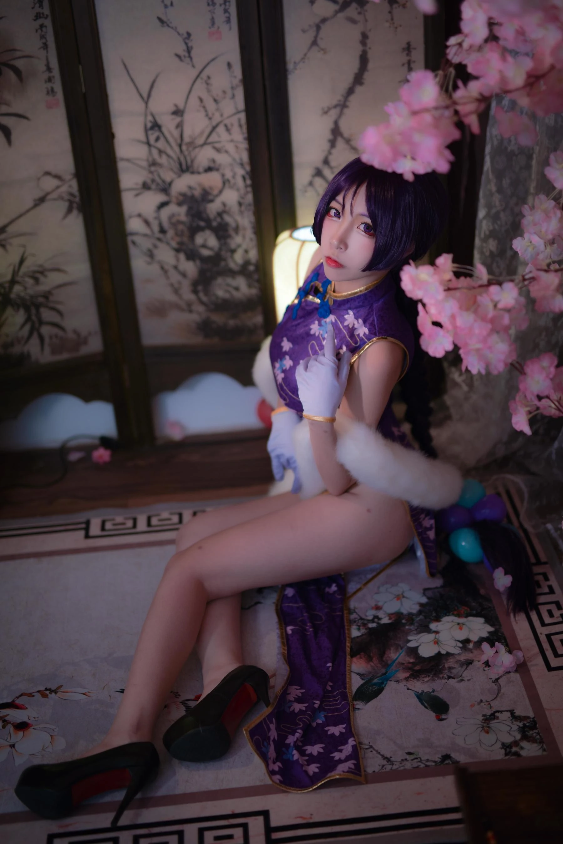 人气Coser二佐Nisa Fate奶光旗袍插图8