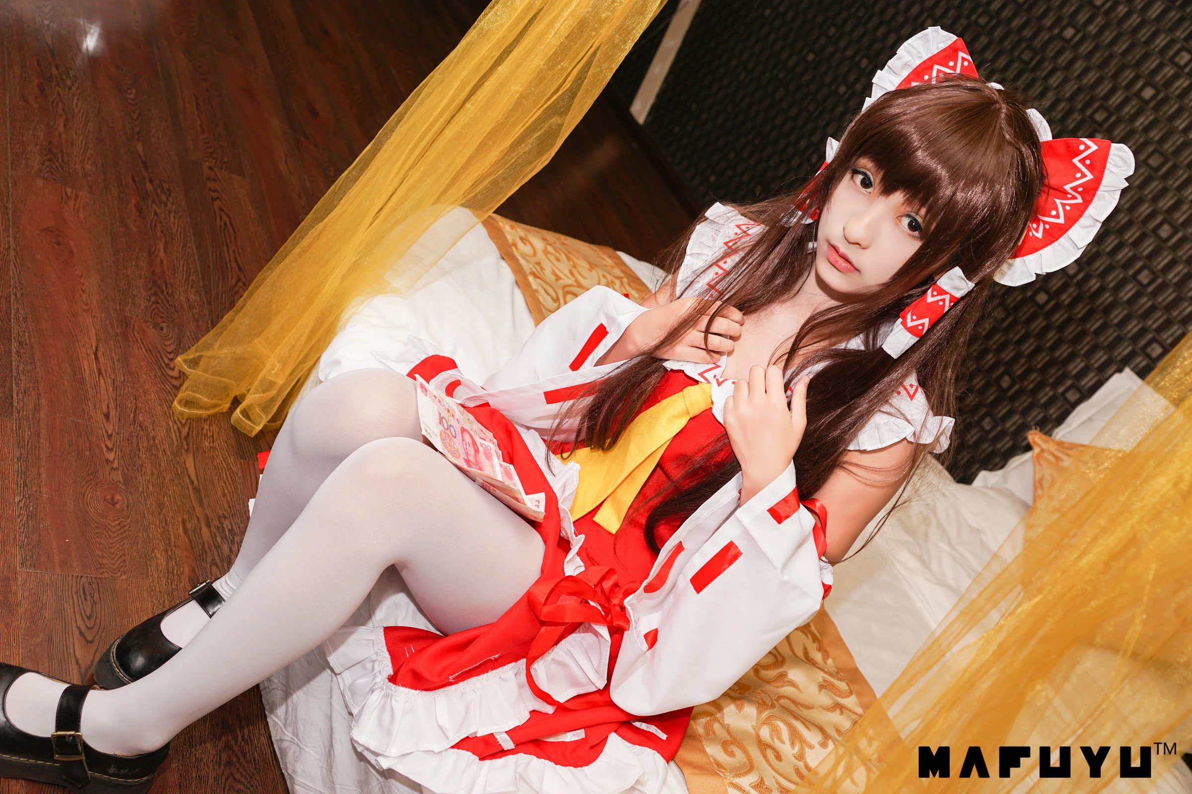 神楽板真冬 COS Reimu猫娘系列套图插图4
