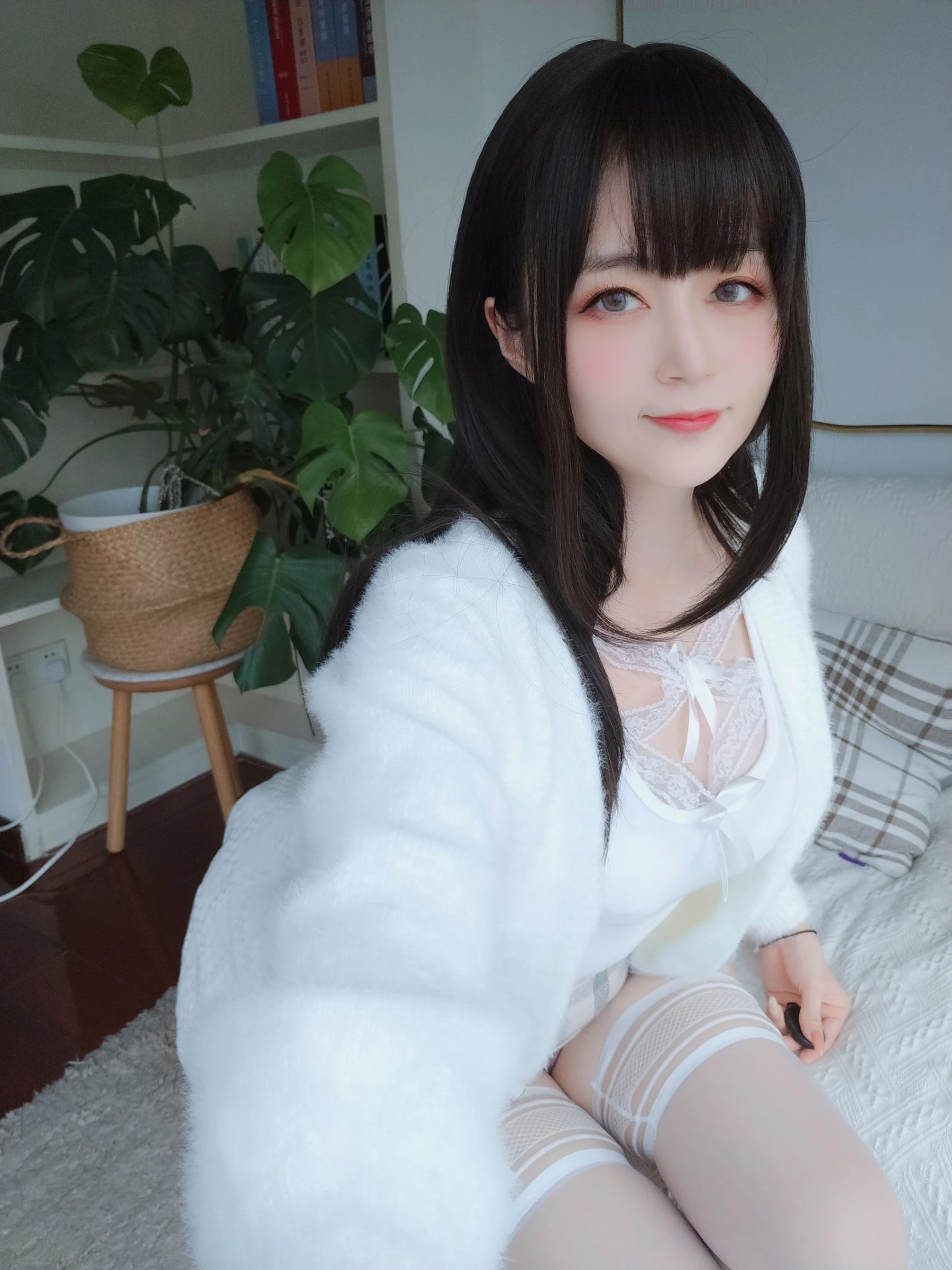 Coser小姐姐白银 – 白蕾丝插图8