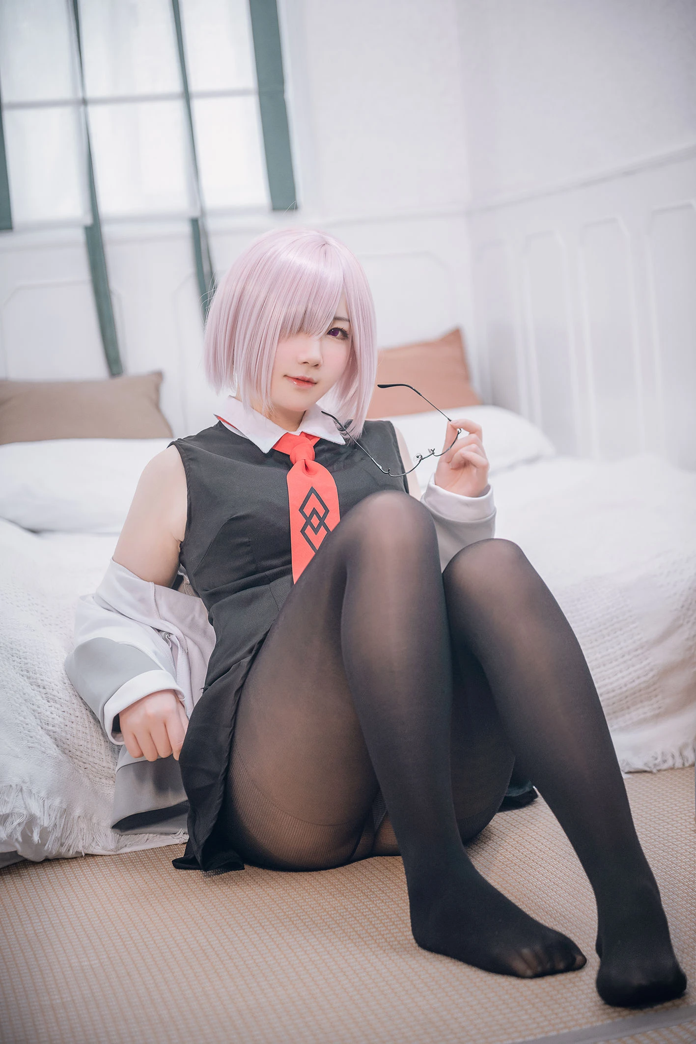 微肉感萌妹是本末末 – 玛修常服＆猫咪下着插图1