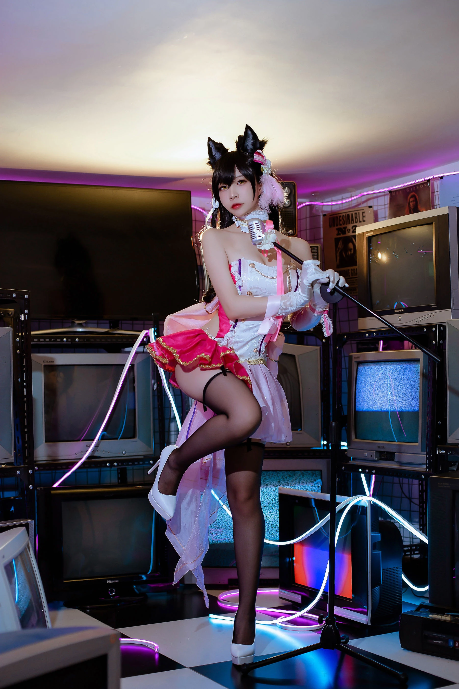 人气Coser二佐Nisa – 犬之眷之碧蓝爱宕 打歌服插图3