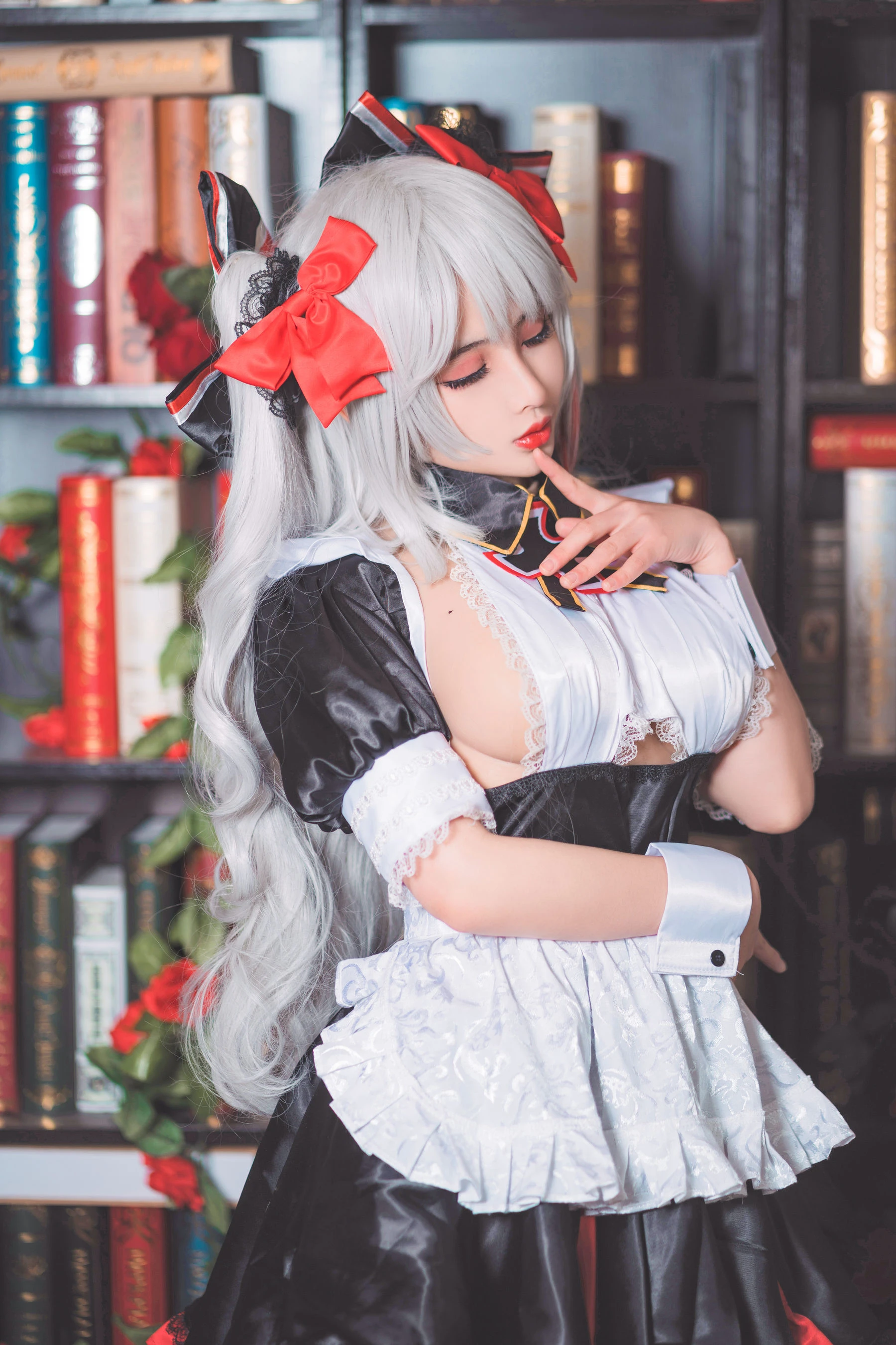 COS福利rioko凉凉子 欧根女仆 [20P]插图4
