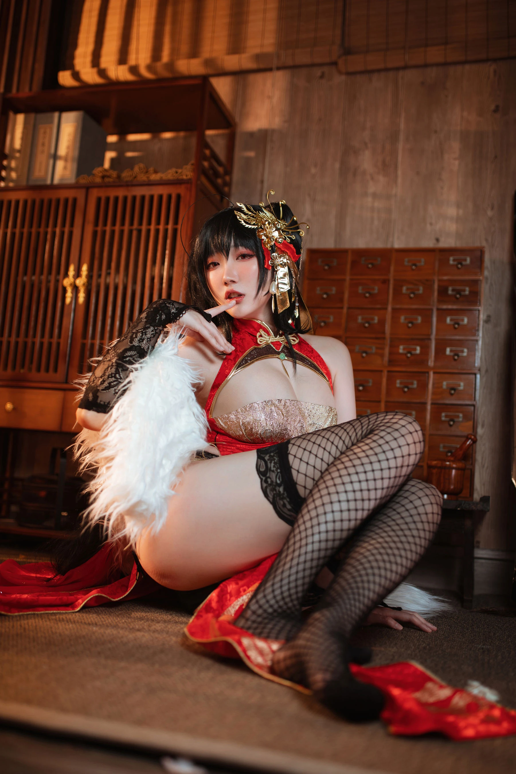 Coser瓜希酱福利 – 大凤旗袍插图6