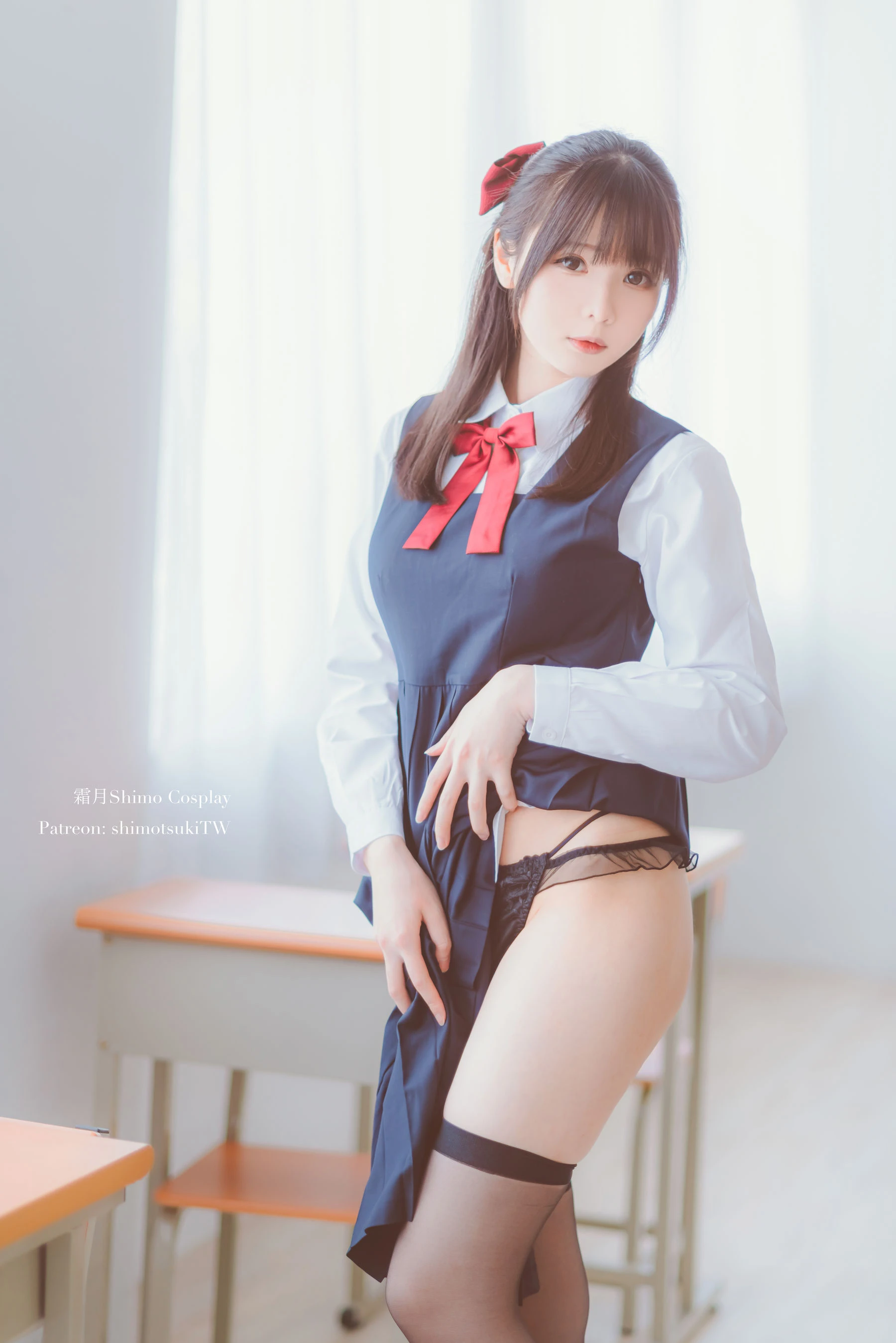 微博妹纸霜月shimo – JK校服的诱惑插图4