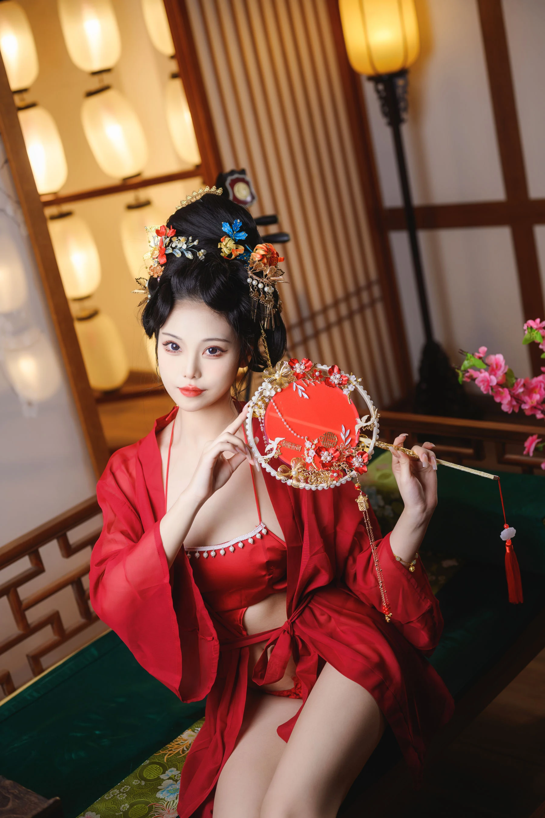 萌系小姐姐蜜汁猫裘 – 唐宫夜宴 [60P]插图4