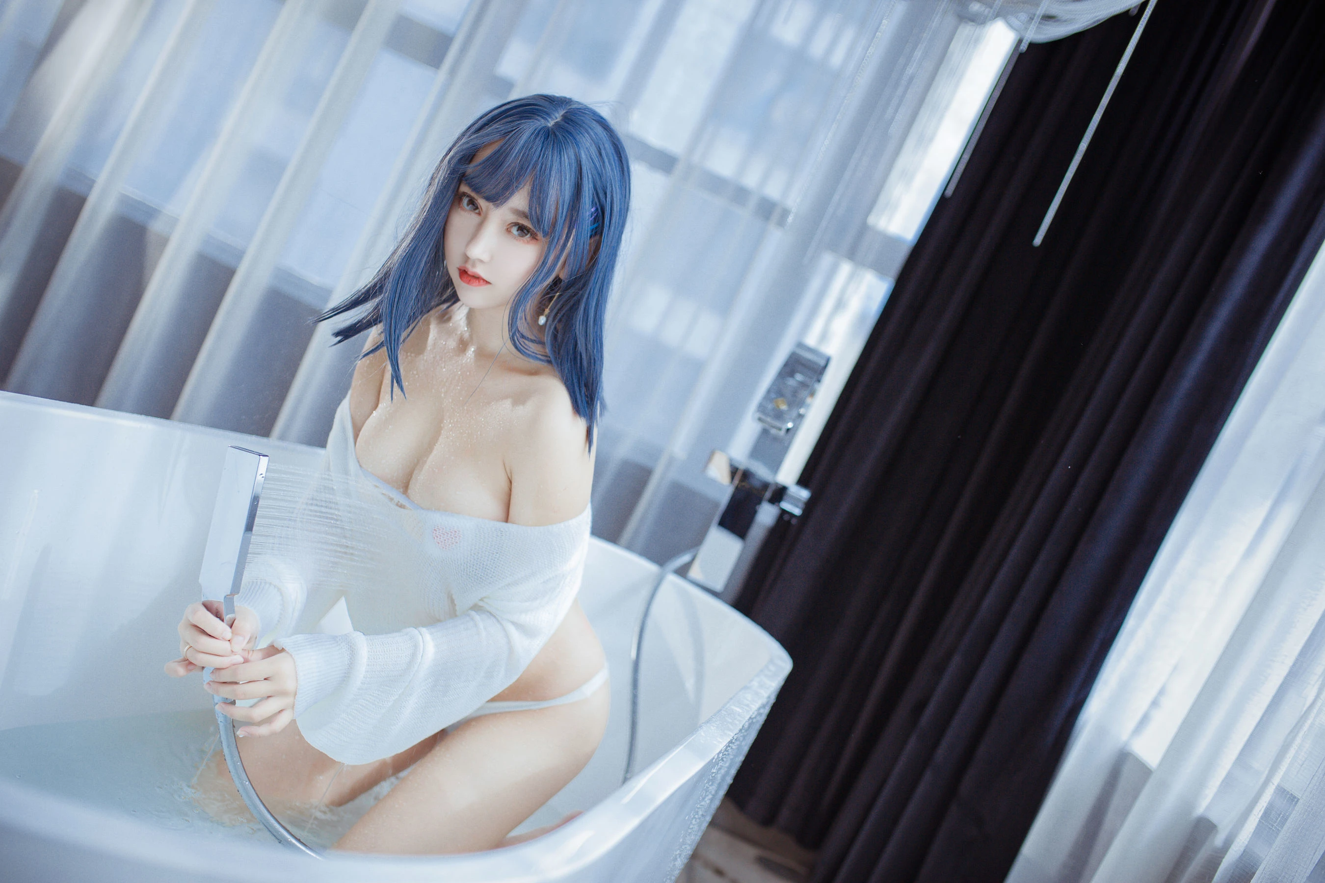 斗鱼米线线sama – 浴缸插图4