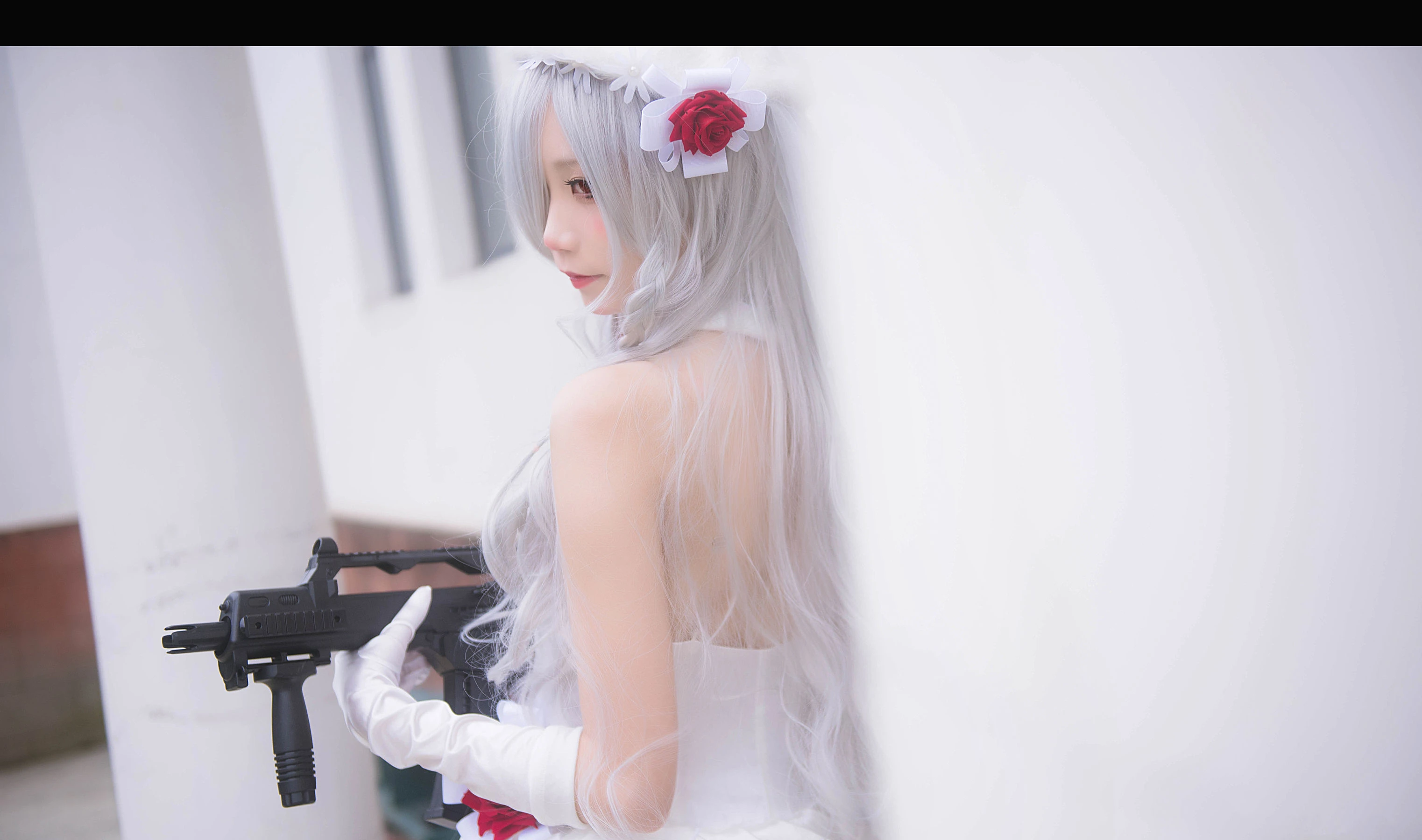 清纯少女五更百鬼 – 婚纱插图5