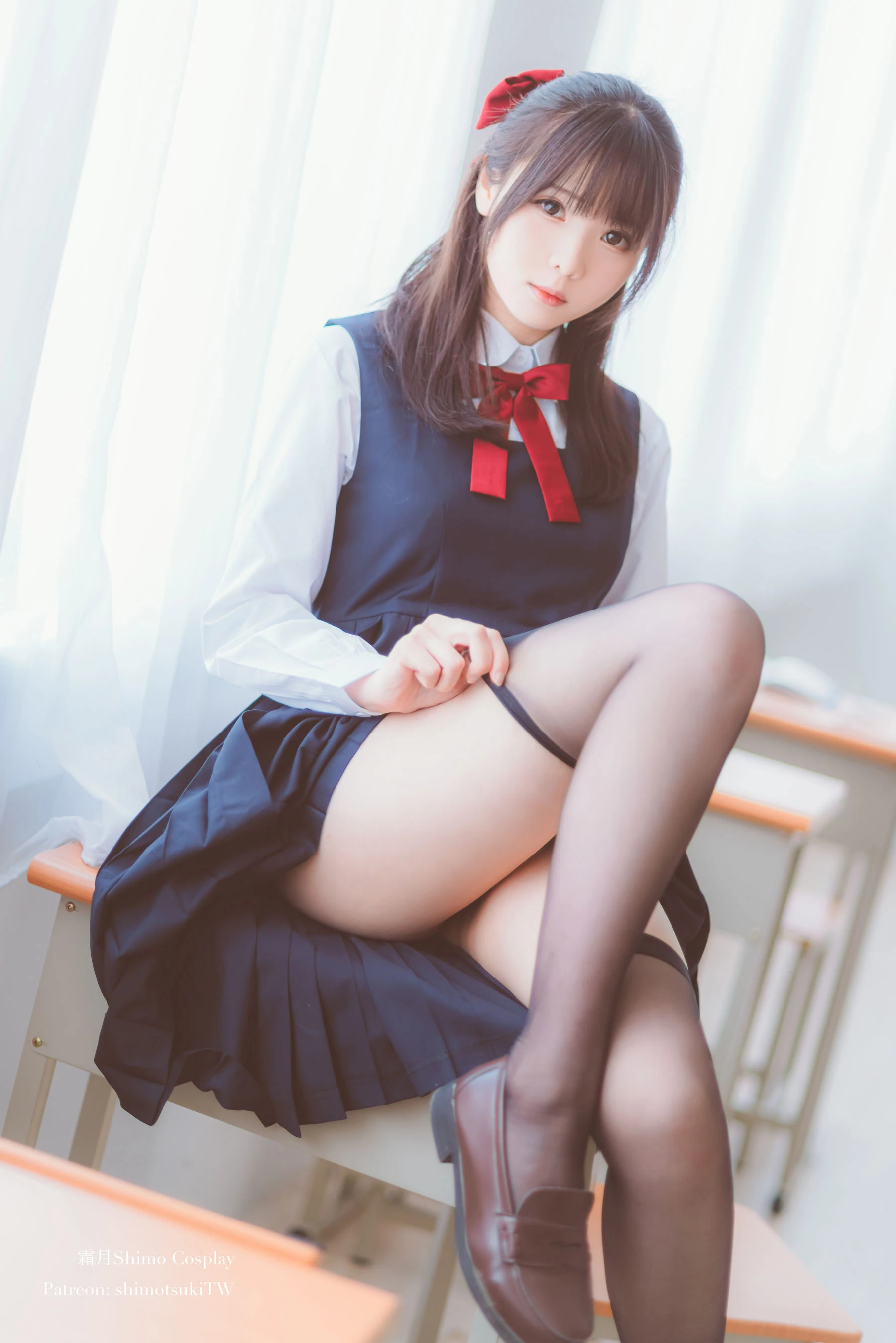 微博妹纸霜月shimo – JK校服的诱惑插图7