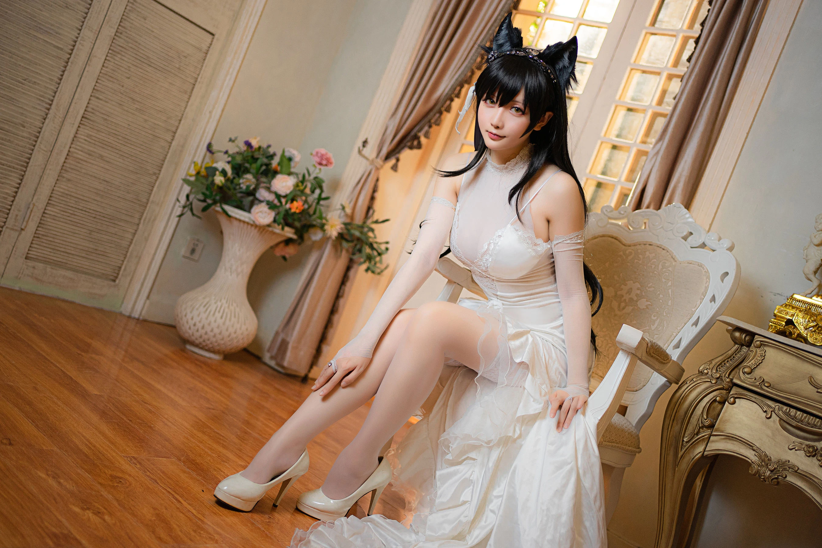 Coser小姐姐星之迟迟 – 爱宕婚纱插图6