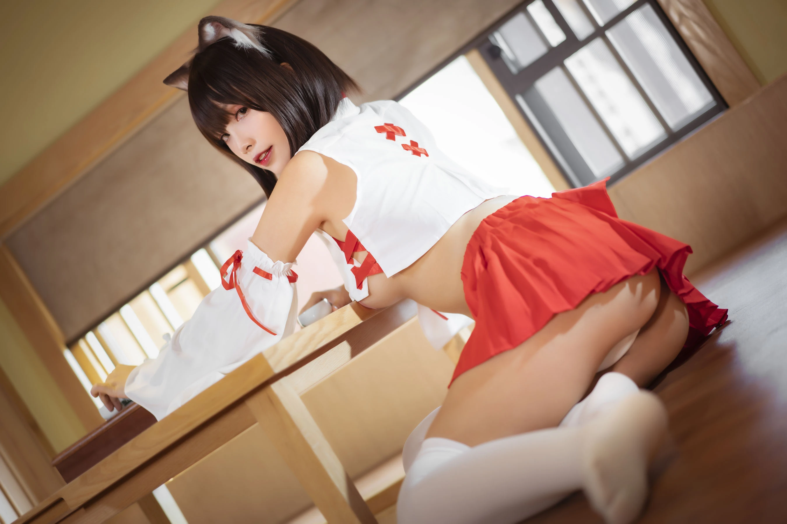 Neko-薇薇 – 巫女插图5