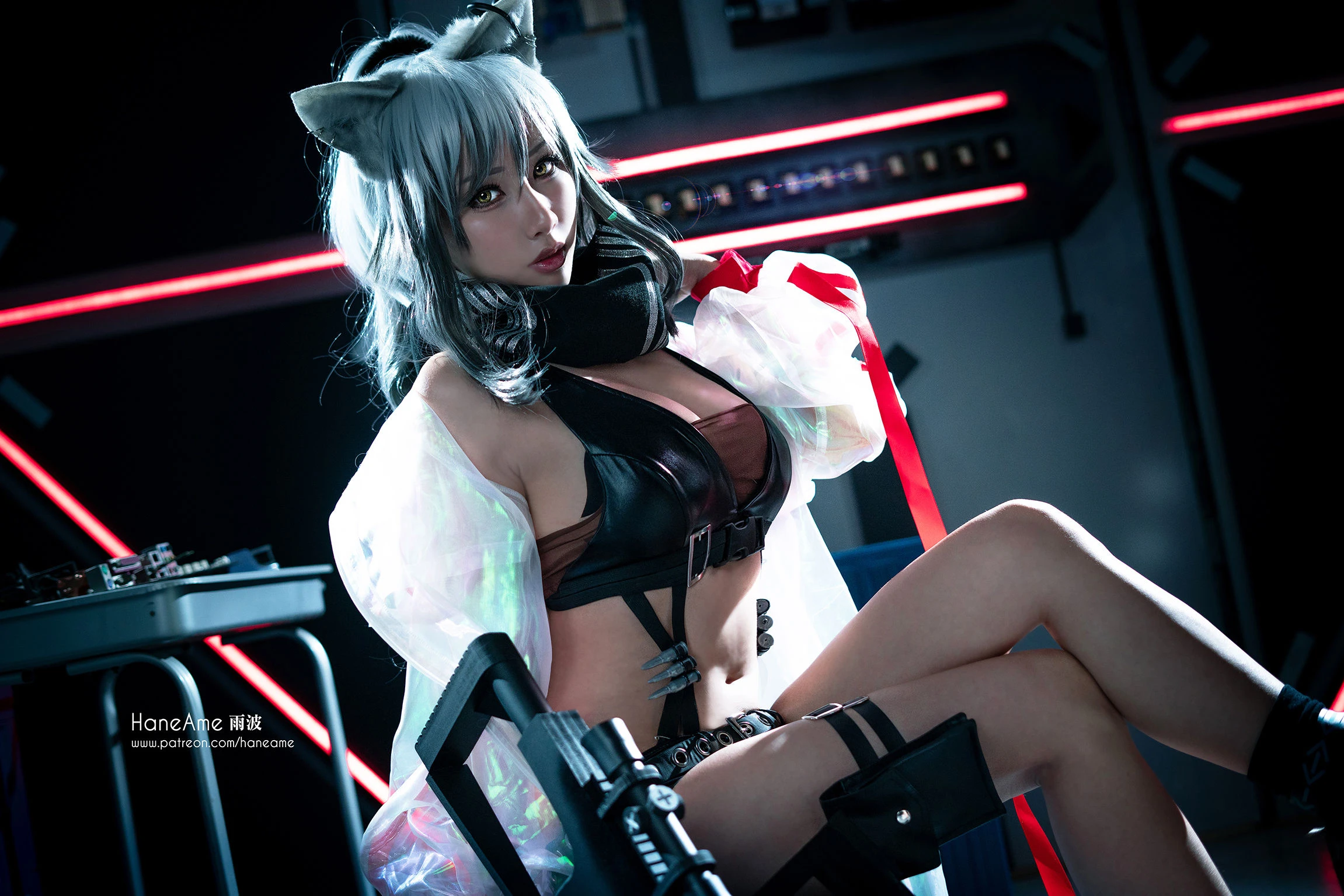 Hane Ame 雨波写真 – 明日方舟黑插图4