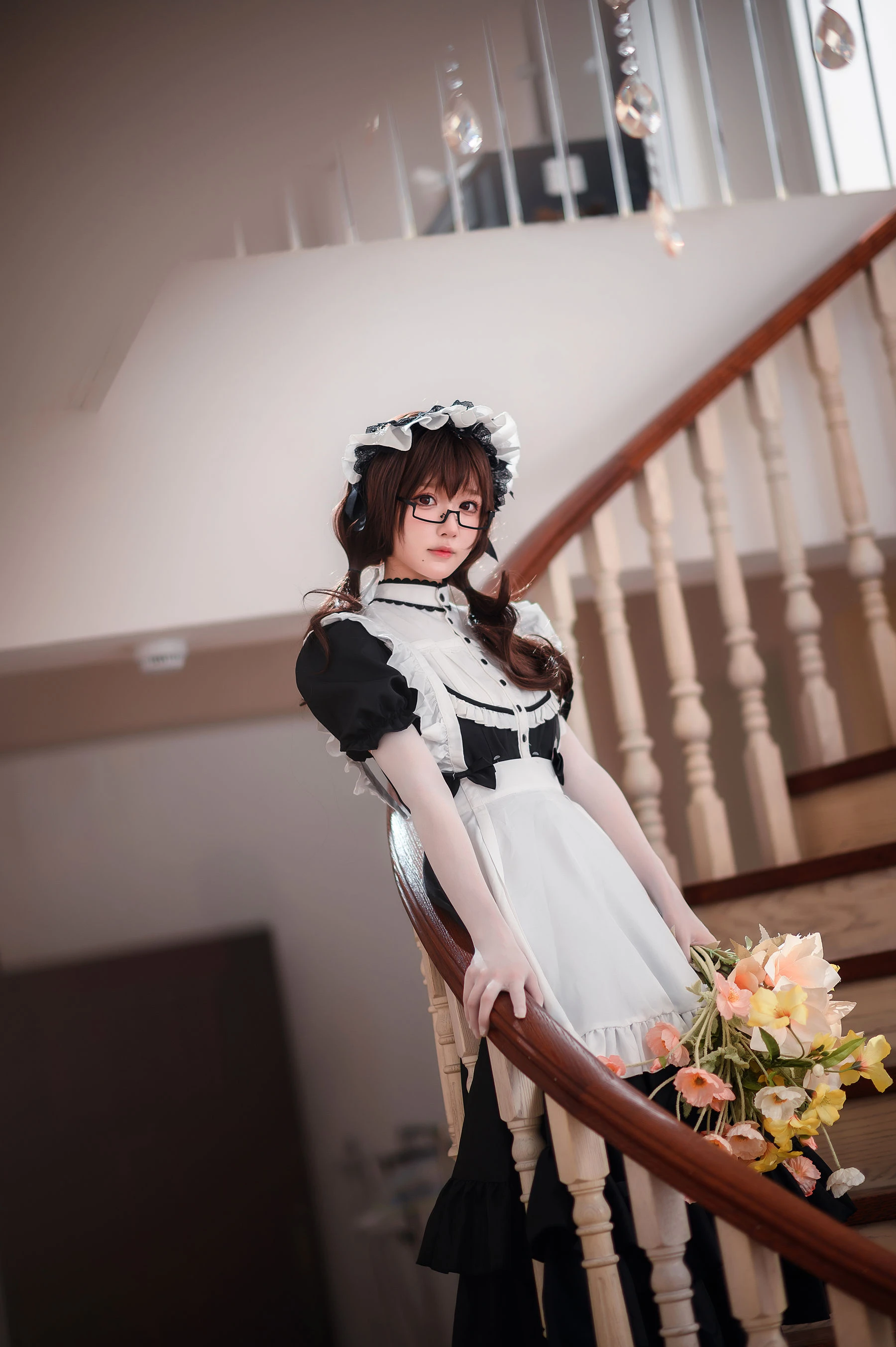 动漫博主阿包也是兔娘 – 传统长裙女仆插图2