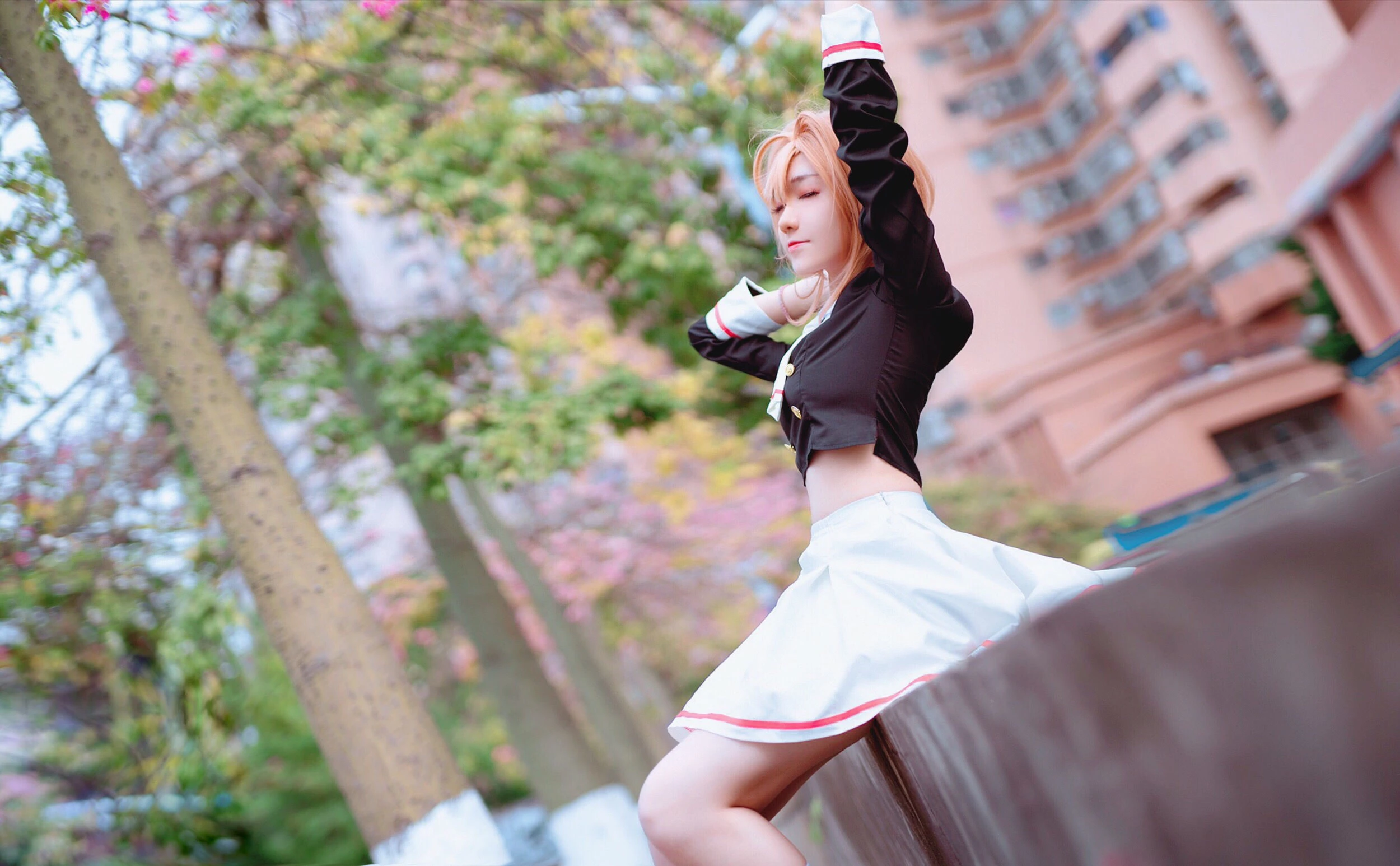 动漫博主南桃Momoko – 木之本樱制服插图7