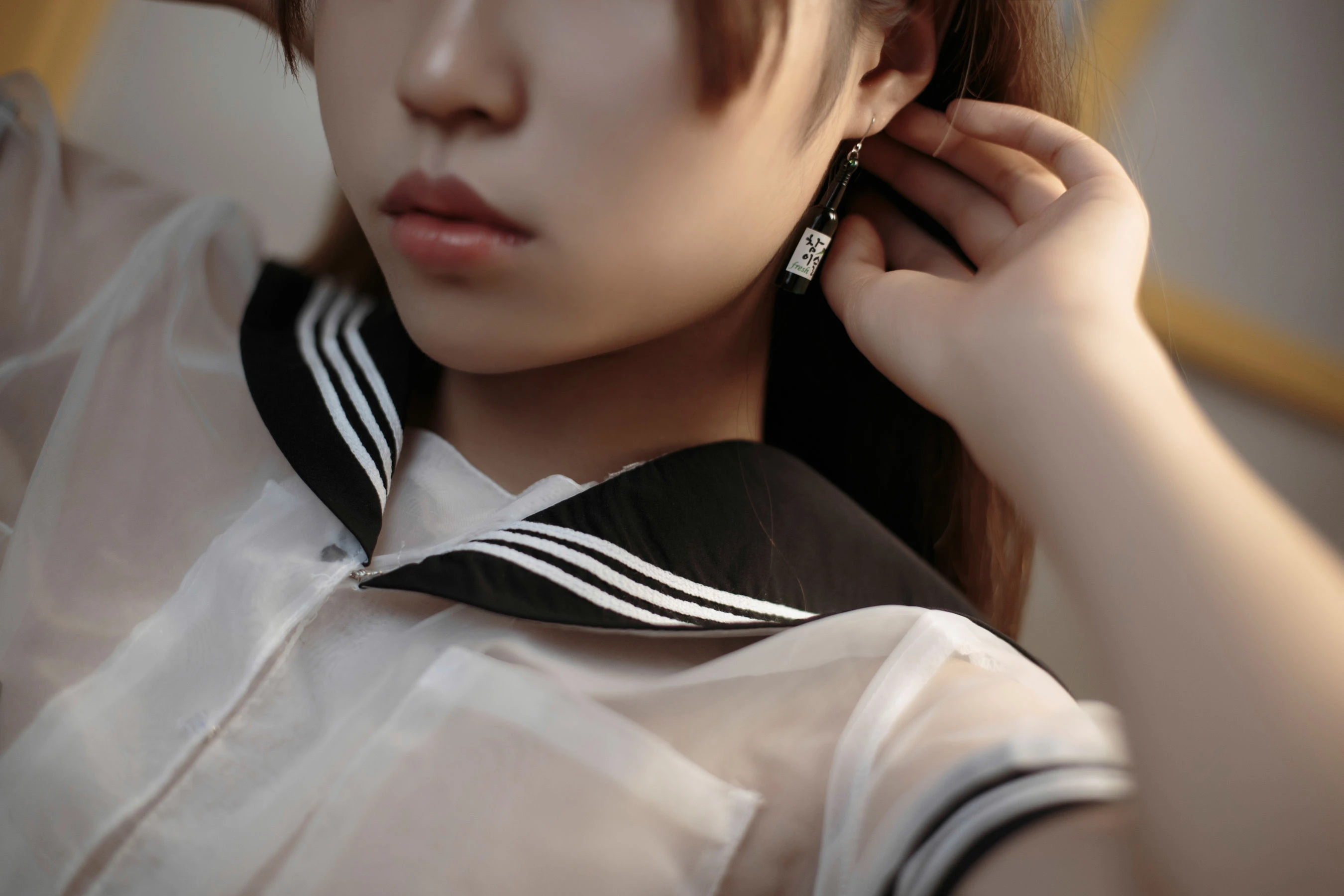 萌妹白易子教主 – 透明水手服插图7