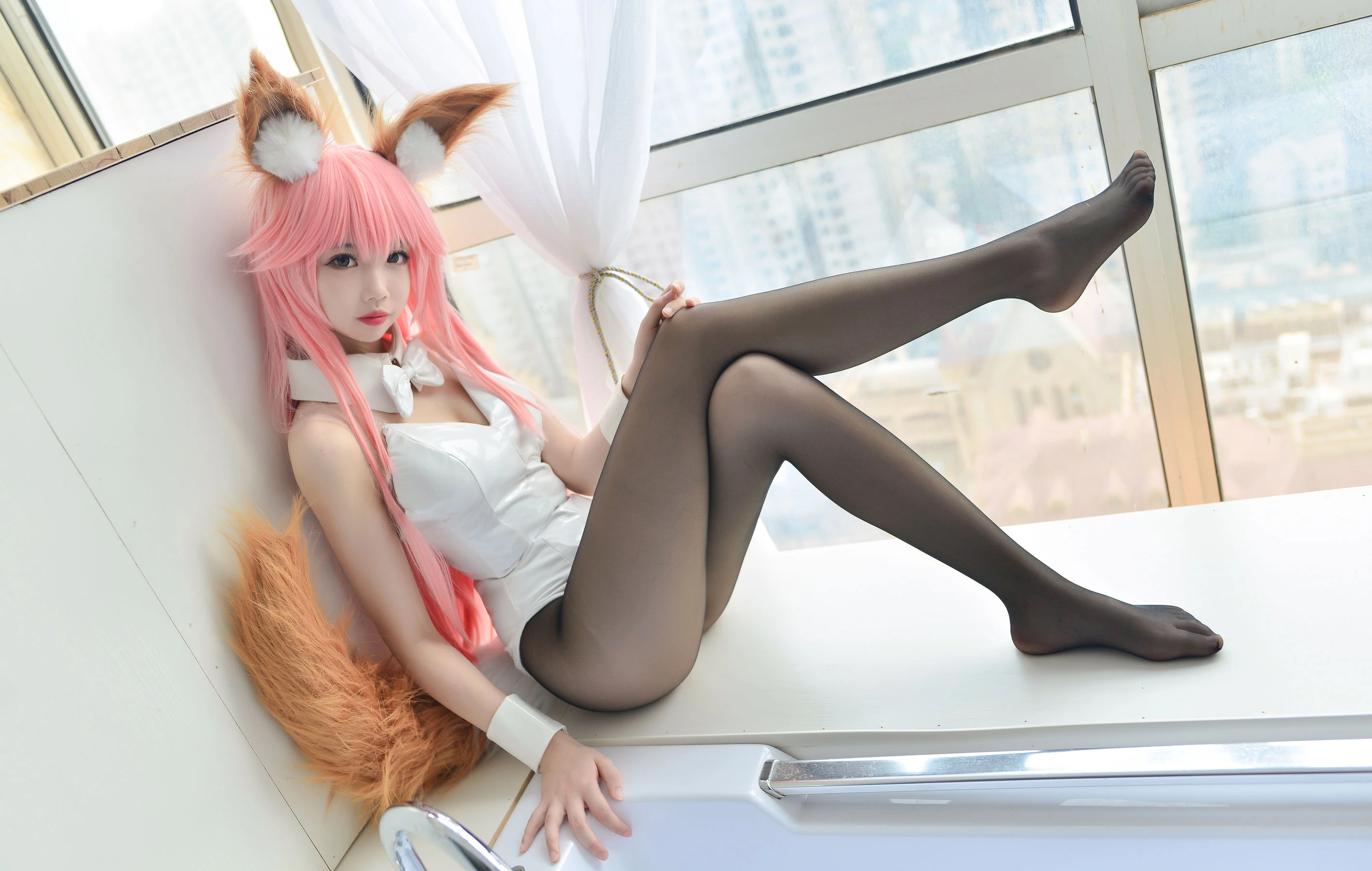Cos小姐姐雪琪 玉藻前兔女郎插图2