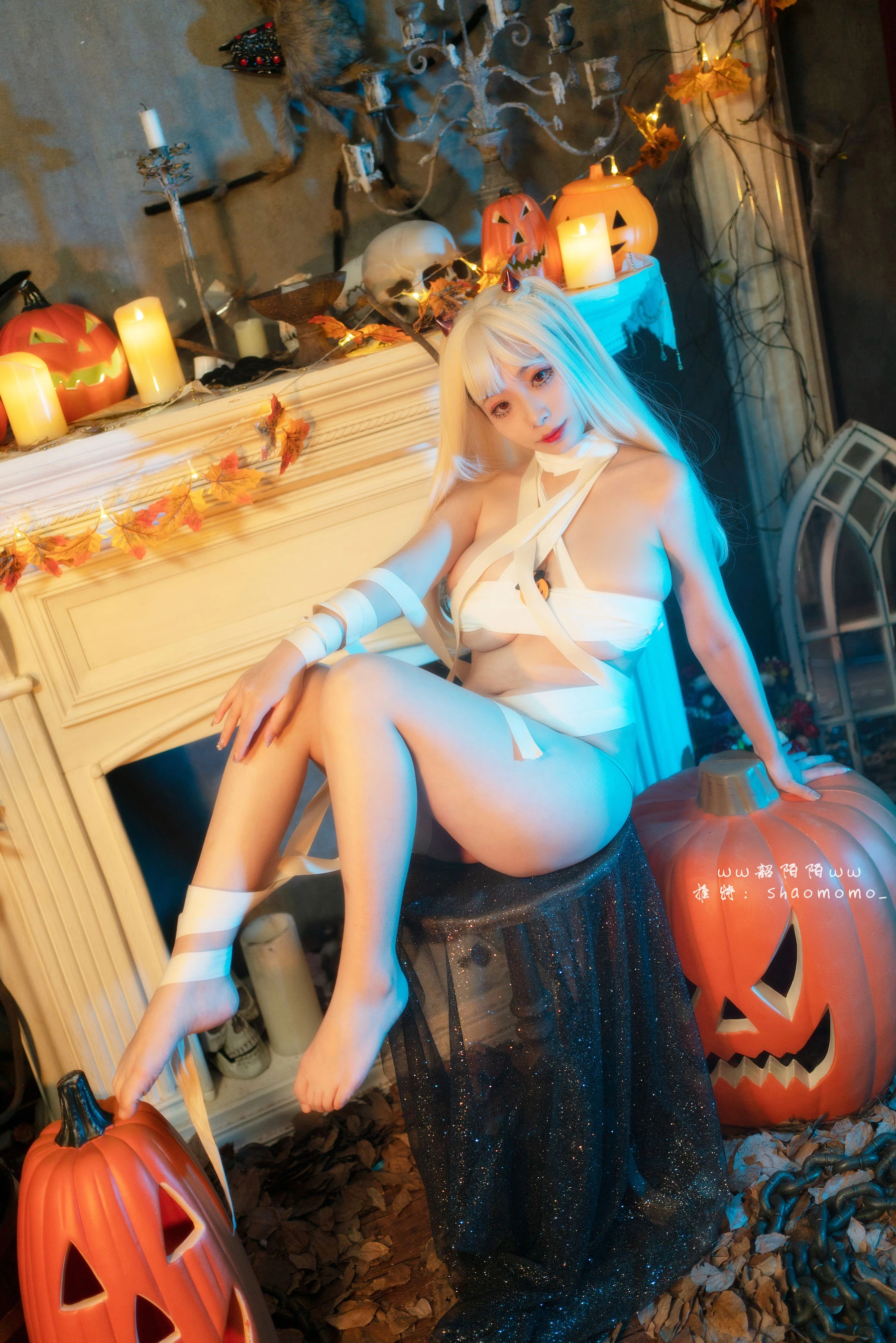 Cosplay美女韶陌陌 – 万圣节绷带插图5