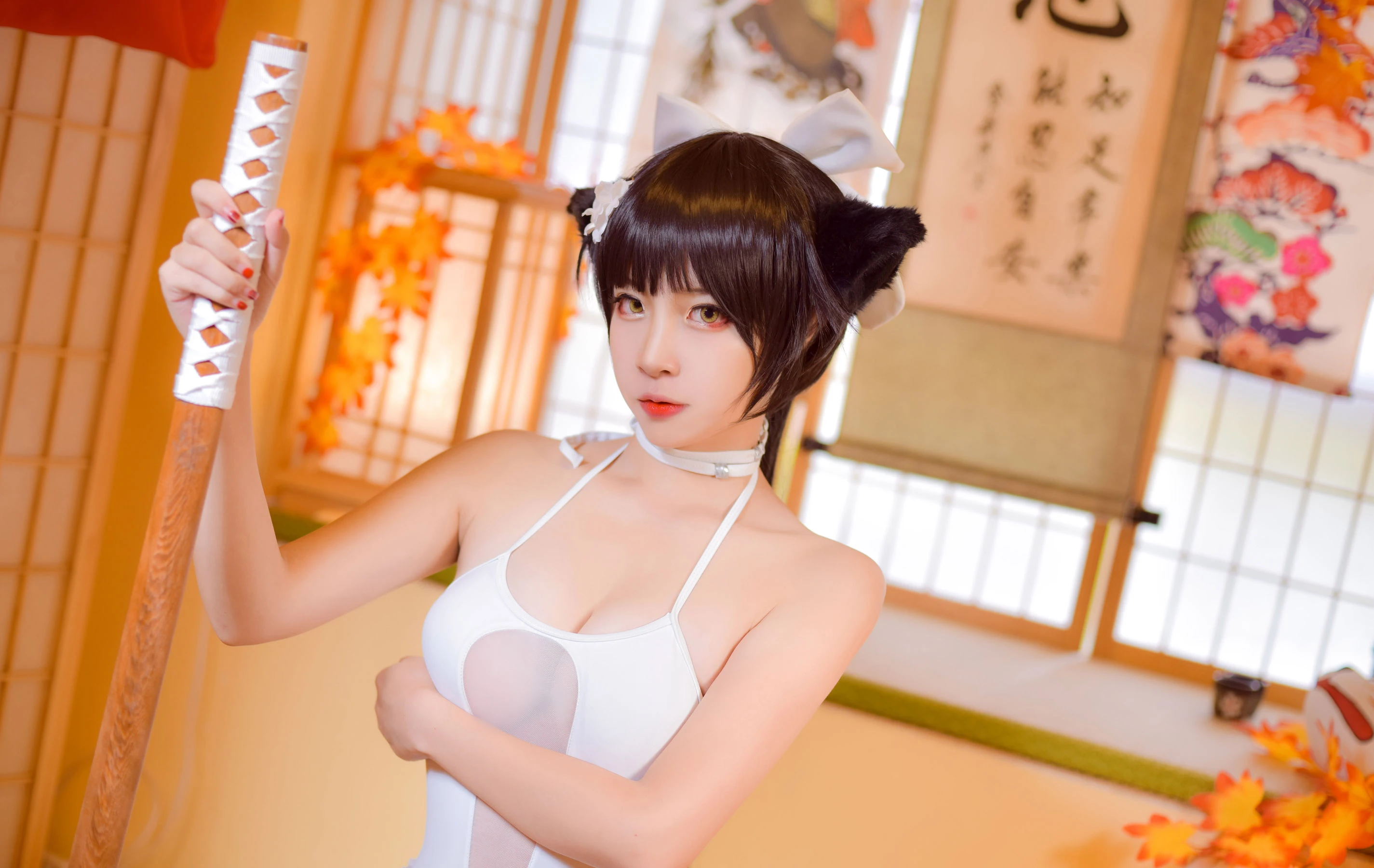 人气Coser二佐Nisa – 高雄泳装插图1