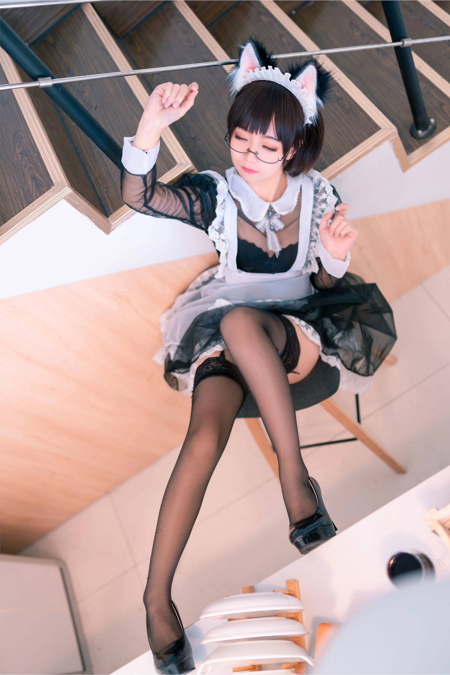 动漫博主蠢沫沫 – 透明女仆 [38P]插图3