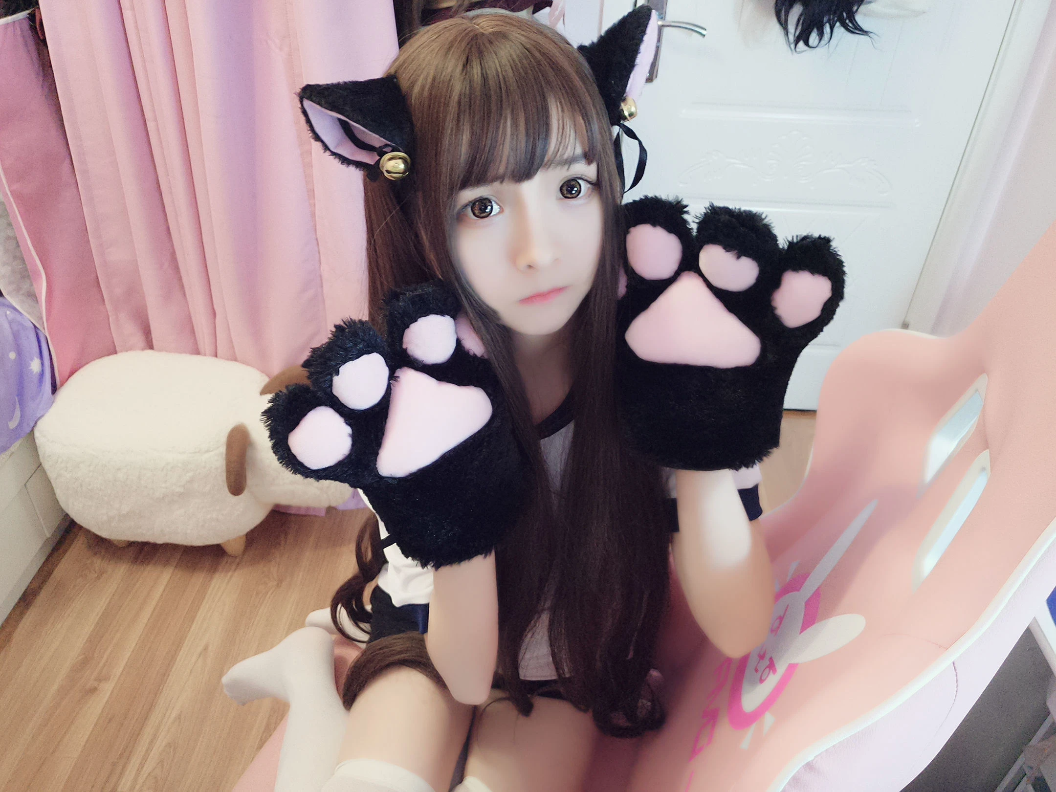 二次元美女古川kagura – 猫耳体操插图8