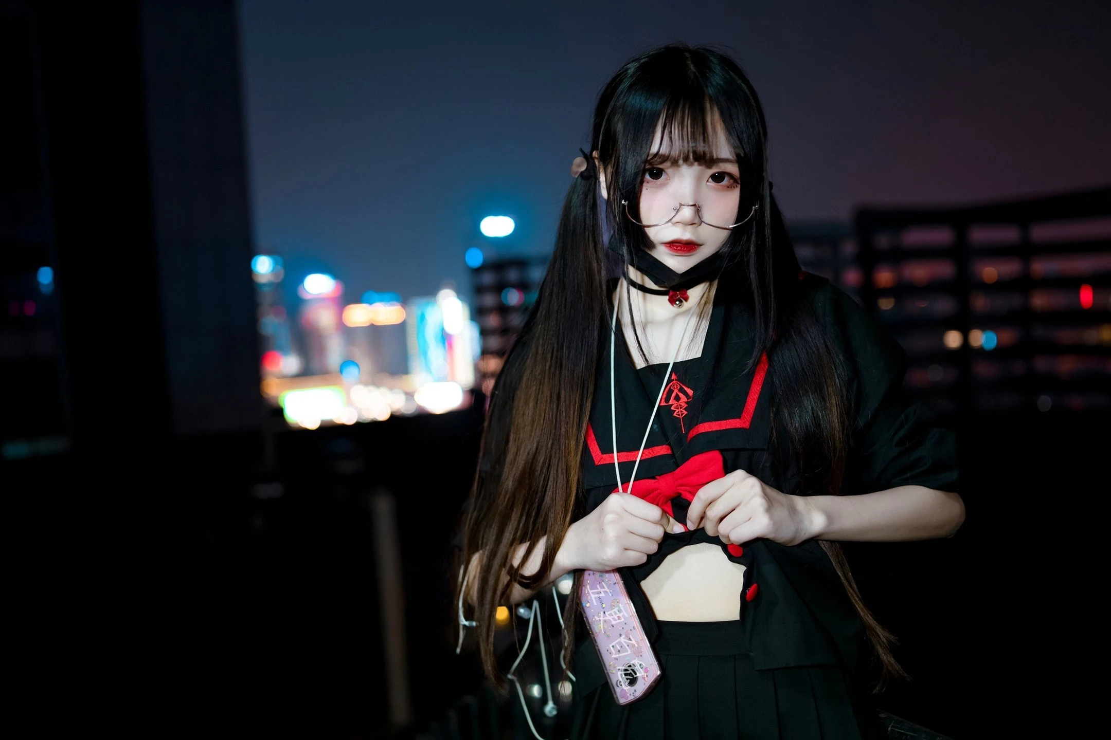 清纯少女五更百鬼 制服插图4