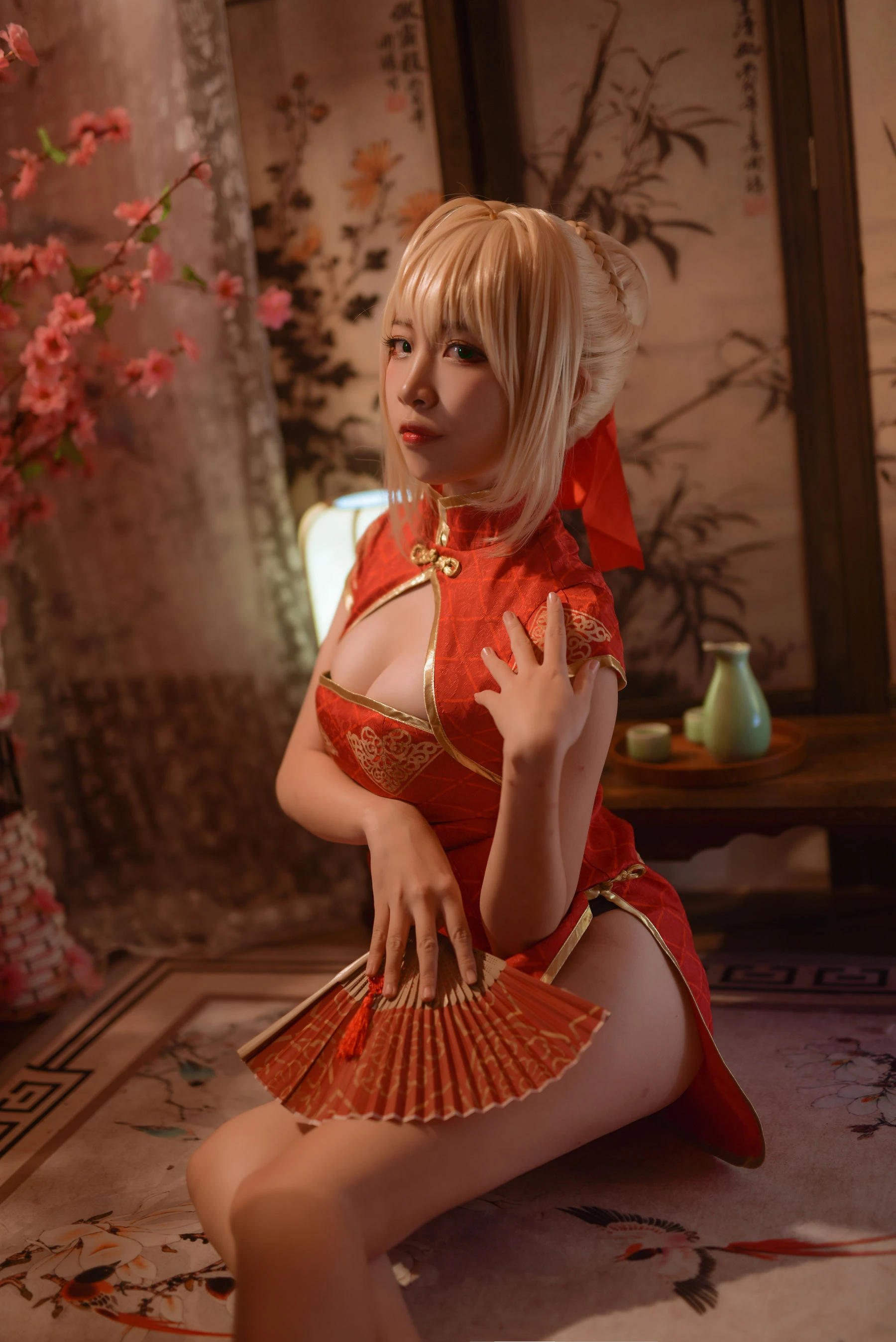 人气Coser二佐Nisa Fate尼禄旗袍插图7