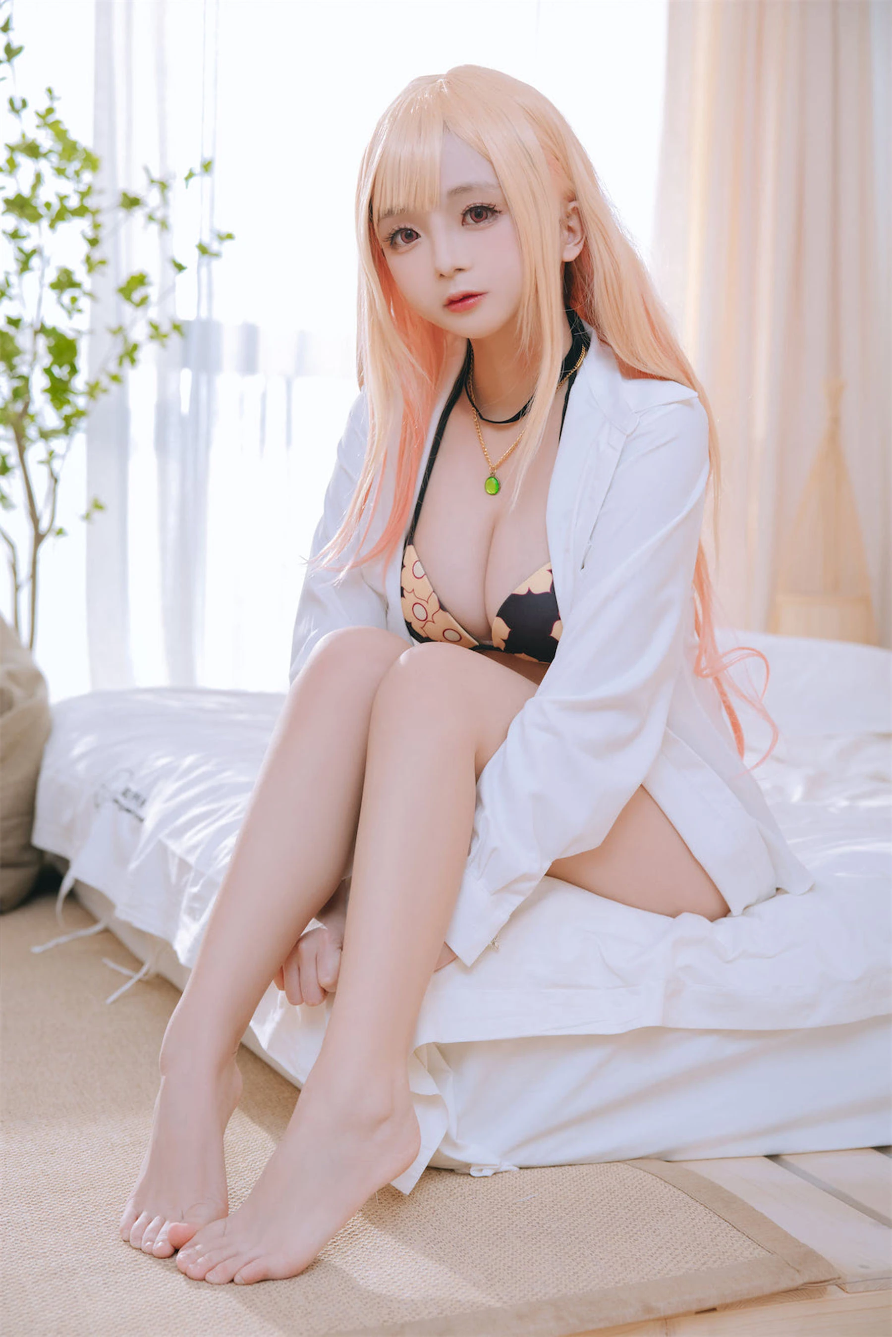 Cosplay日奈娇 – 更衣人偶喜多川海梦泳装 [62P]插图6