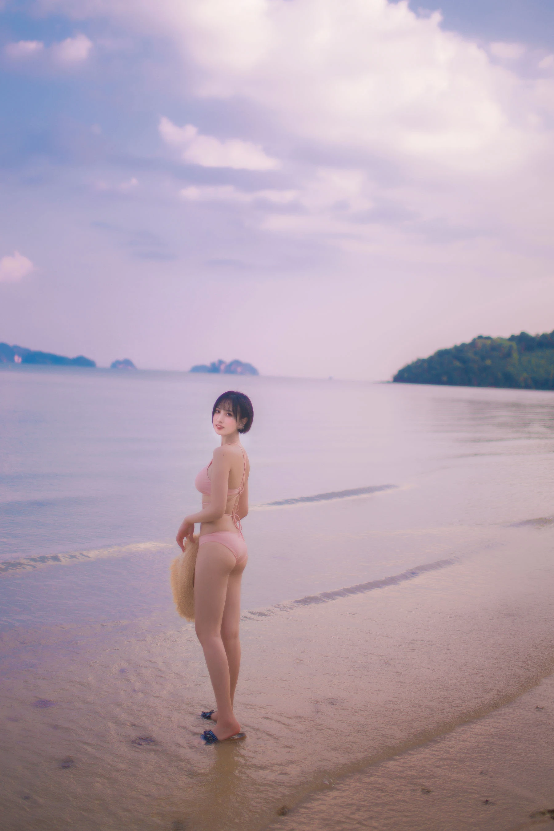 次元少女念雪ww – 粉色泳衣高清在线免费欣赏–微密图社-微密图社